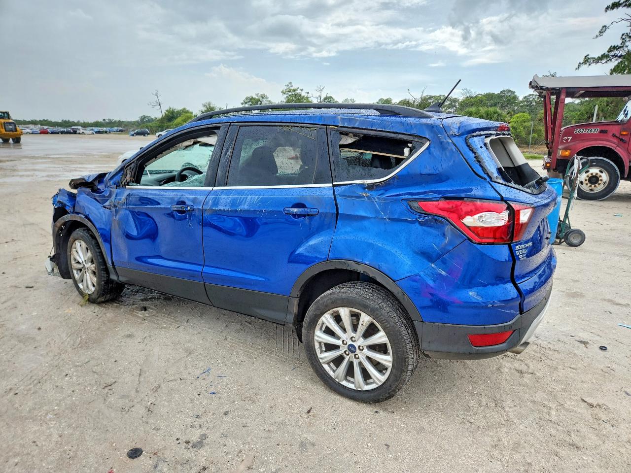 2019 Ford Escape Sel Blue vin: 1FMCU0HDXKUB48365