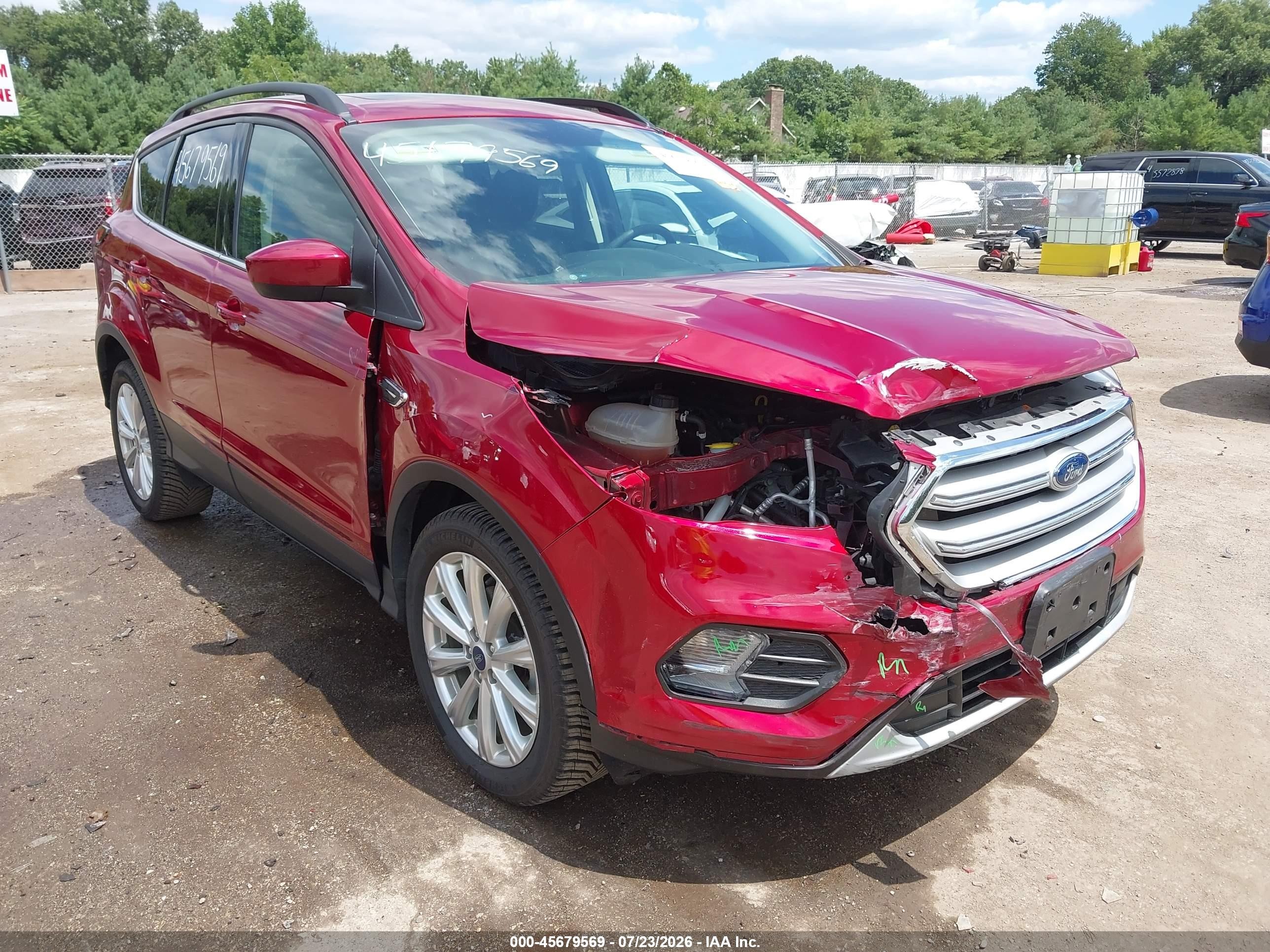 2019 Ford Escape Sel Red vin: 1FMCU0HDXKUB96674