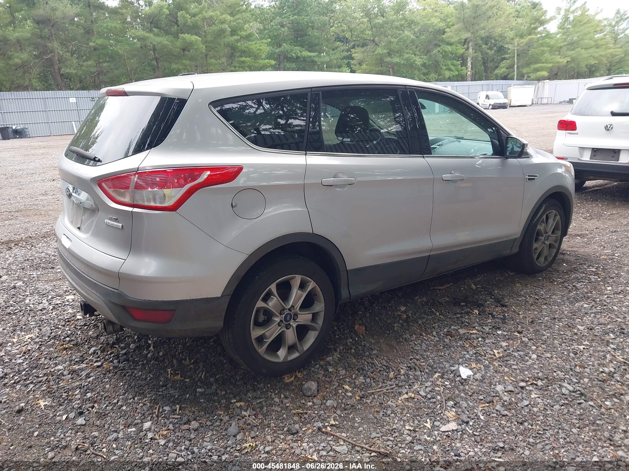 2013 Ford Escape Sel Silver vin: 1FMCU0HX0DUB06283