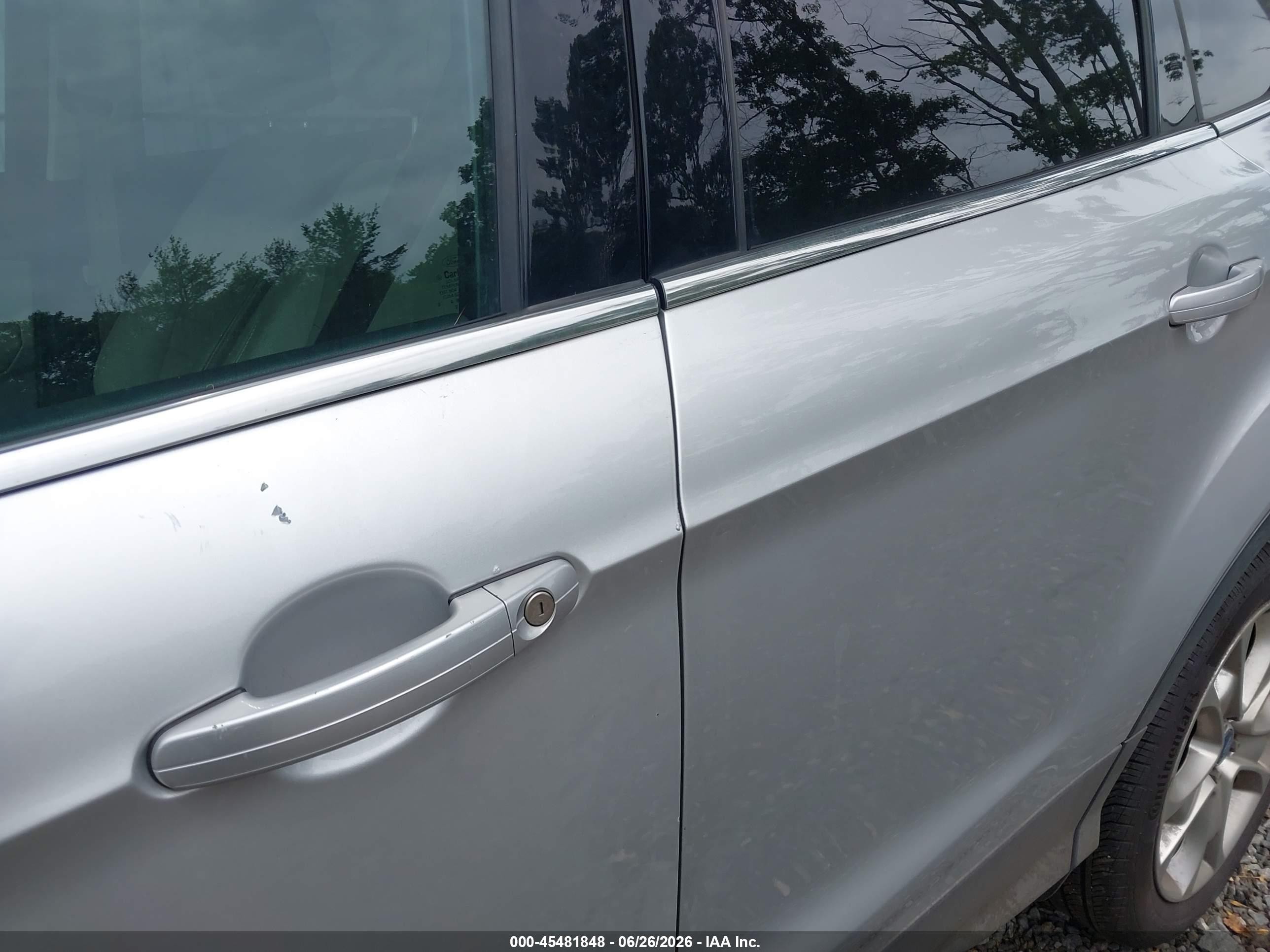 2013 Ford Escape Sel Silver vin: 1FMCU0HX0DUB06283