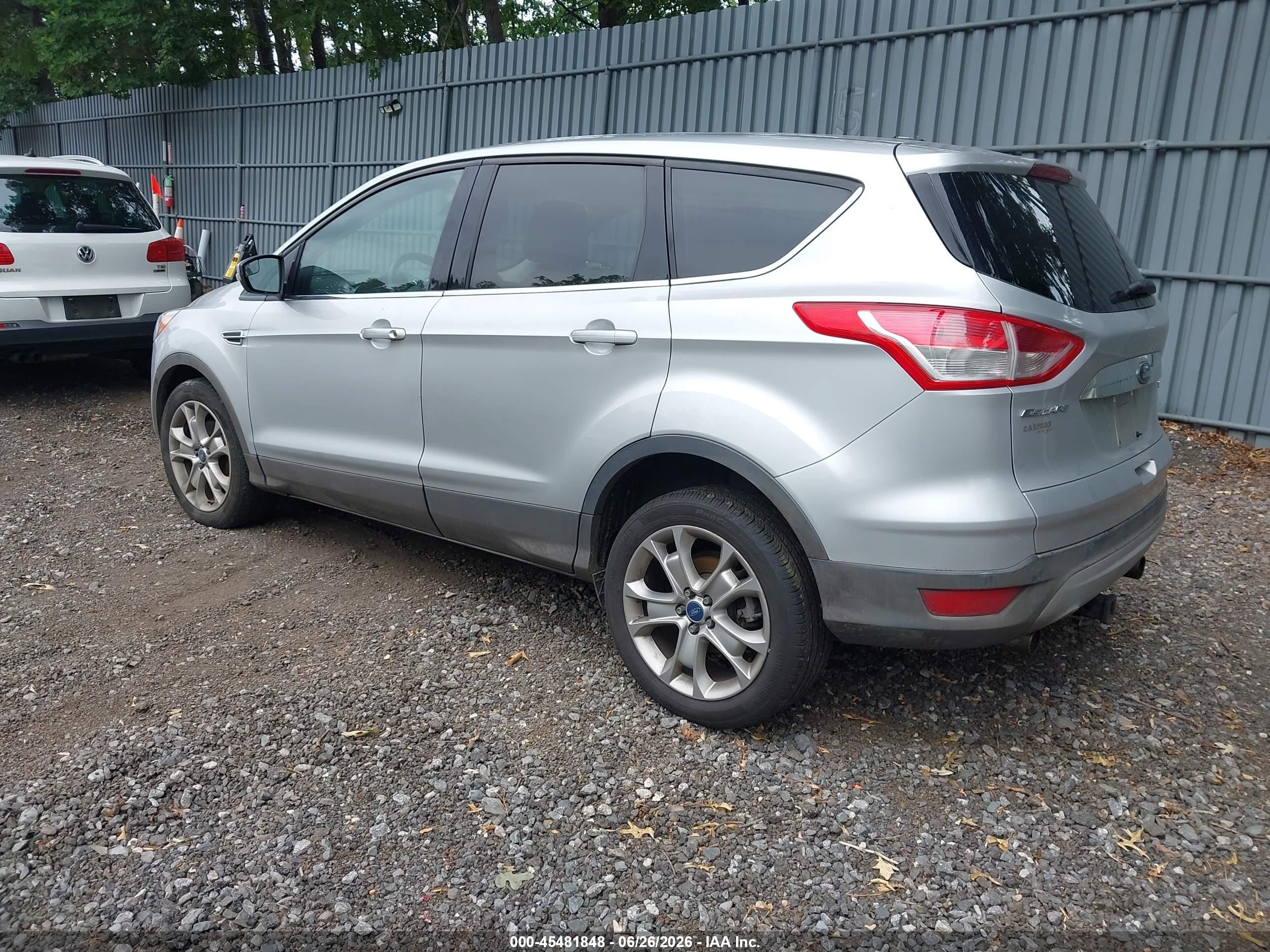 2013 Ford Escape Sel Silver vin: 1FMCU0HX0DUB06283