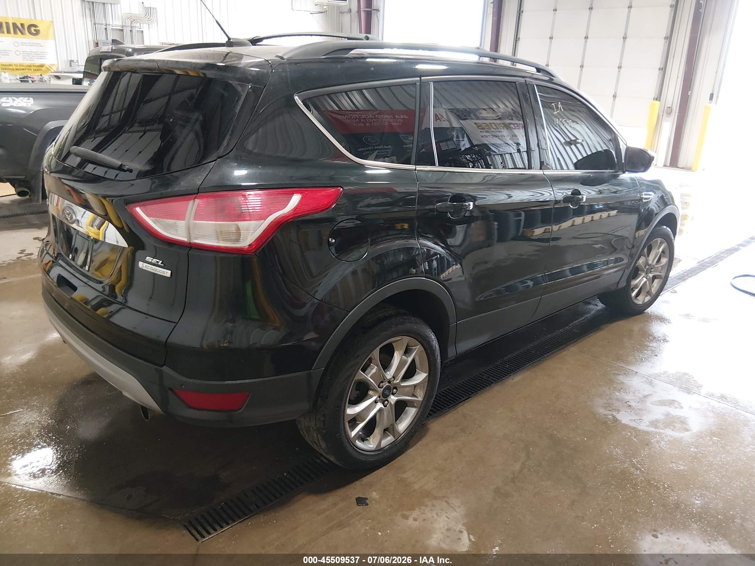 2013 Ford Escape Sel Black vin: 1FMCU0HX0DUC10174