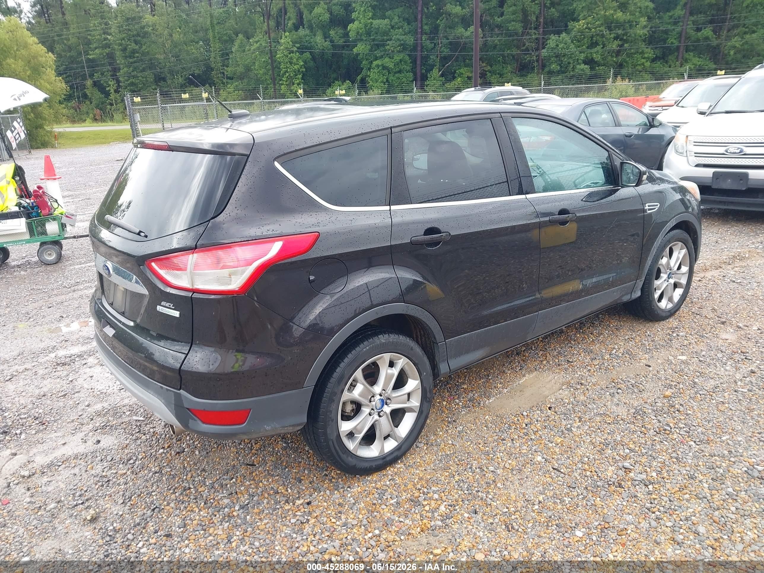 2013 Ford Escape Sel Black vin: 1FMCU0HX0DUC25404