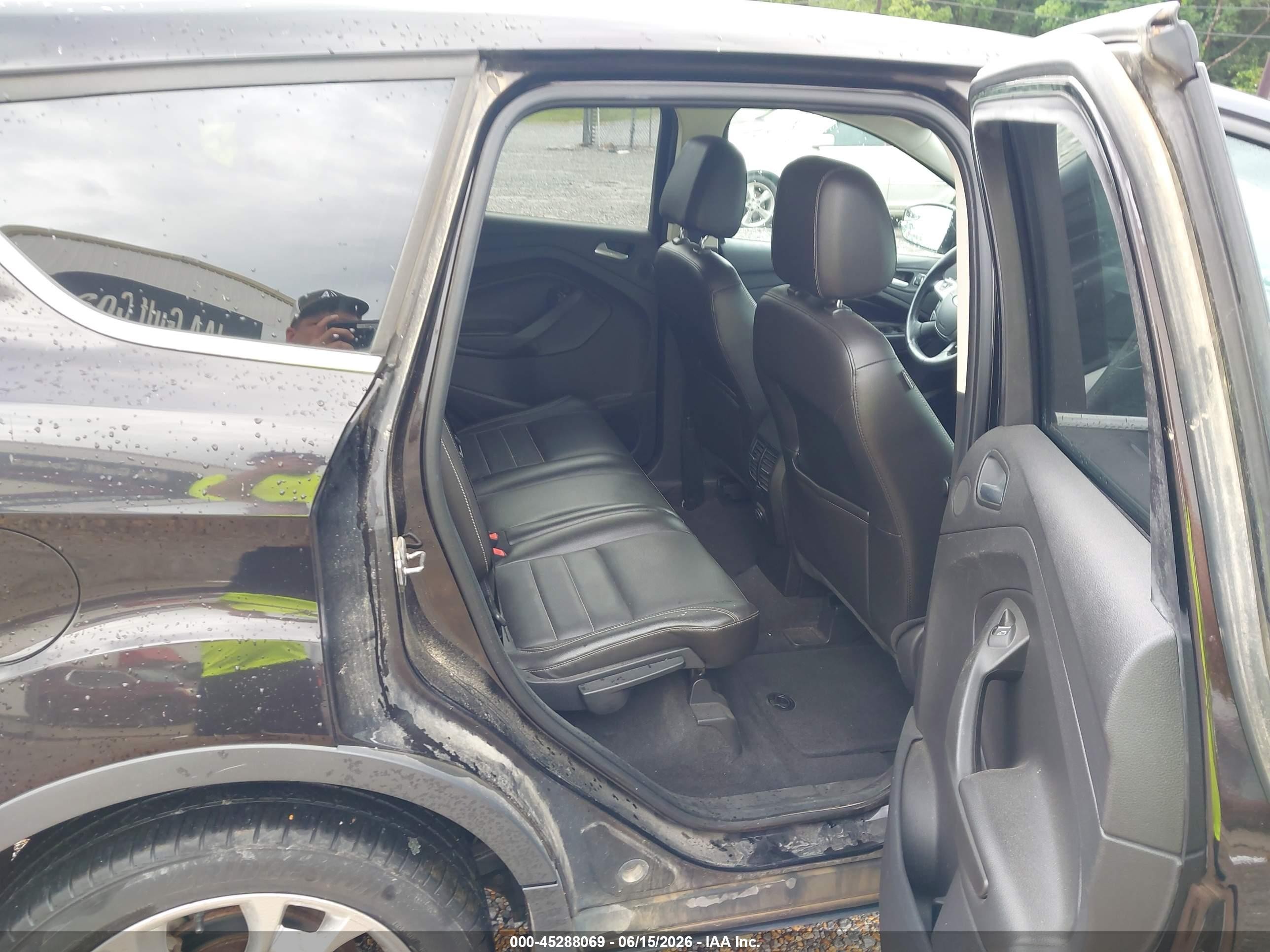 2013 Ford Escape Sel Black vin: 1FMCU0HX0DUC25404
