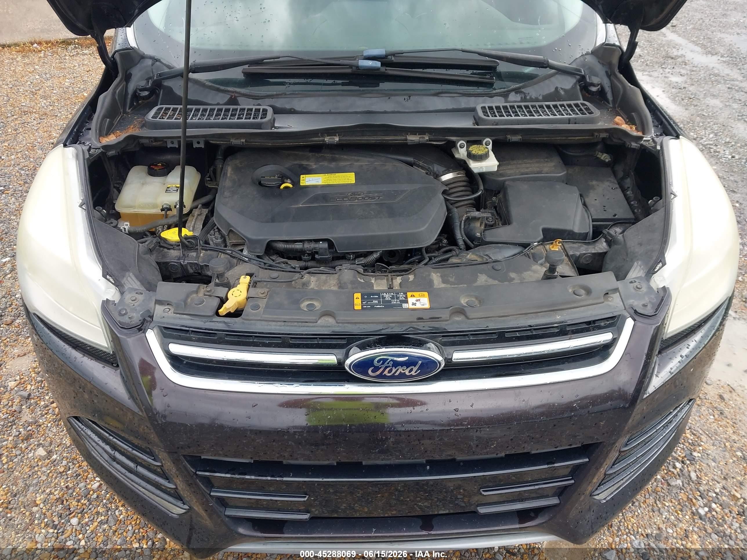 2013 Ford Escape Sel Black vin: 1FMCU0HX0DUC25404