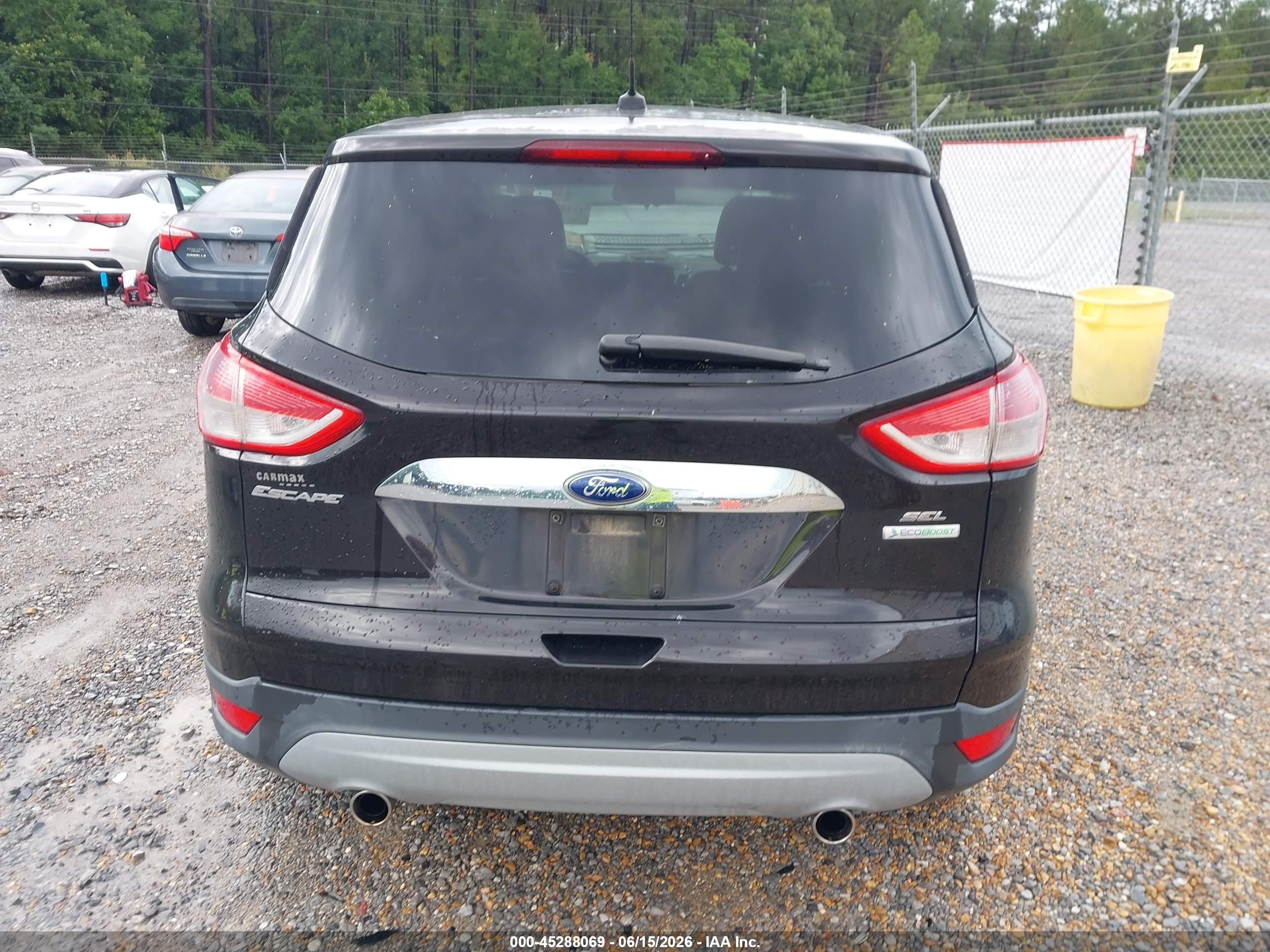 2013 Ford Escape Sel Black vin: 1FMCU0HX0DUC25404