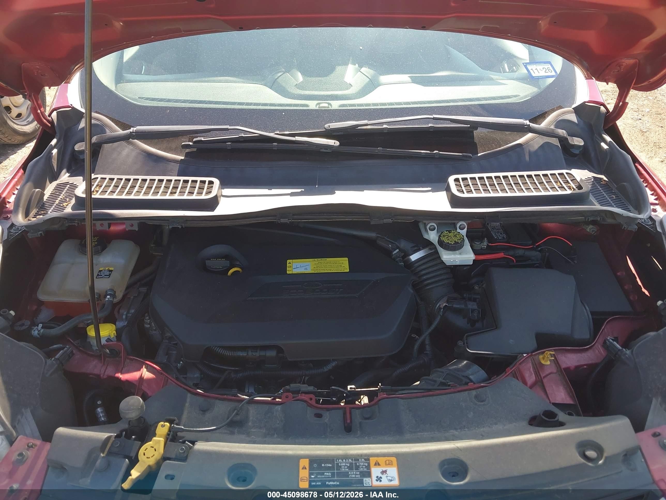 2013 Ford Escape Sel Red vin: 1FMCU0HX0DUC54188