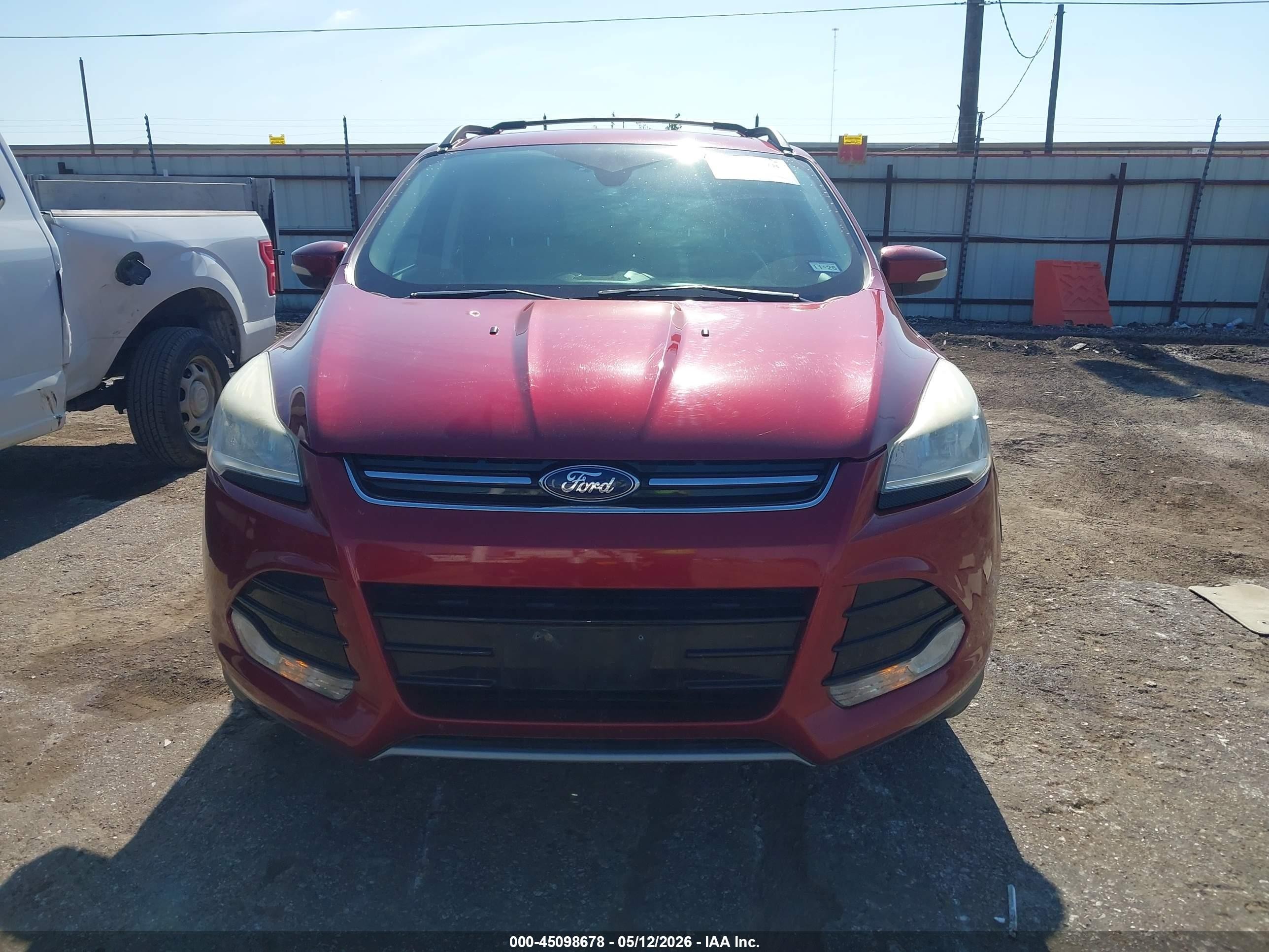 2013 Ford Escape Sel Red vin: 1FMCU0HX0DUC54188