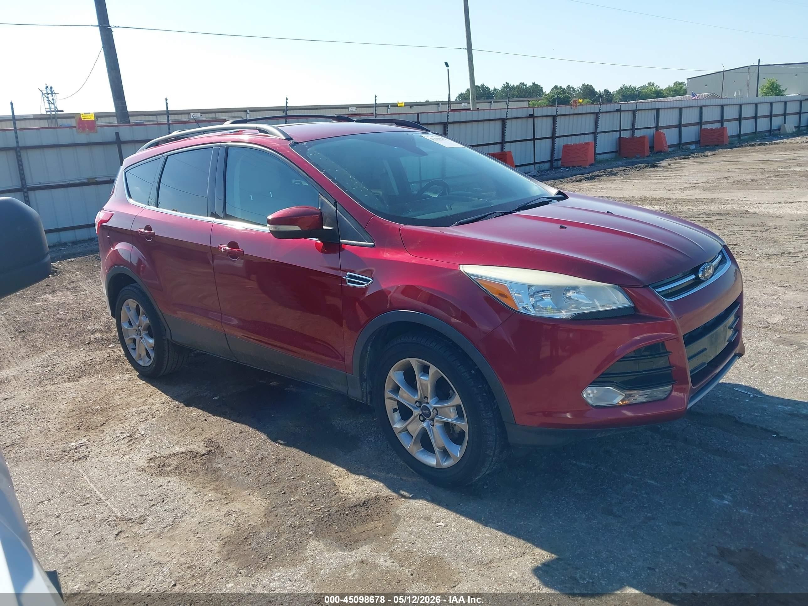 2013 Ford Escape Sel Red vin: 1FMCU0HX0DUC54188