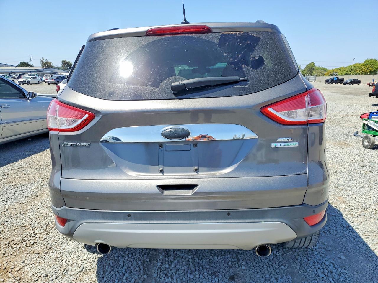2013 Ford Escape Sel Gray vin: 1FMCU0HX0DUD40956