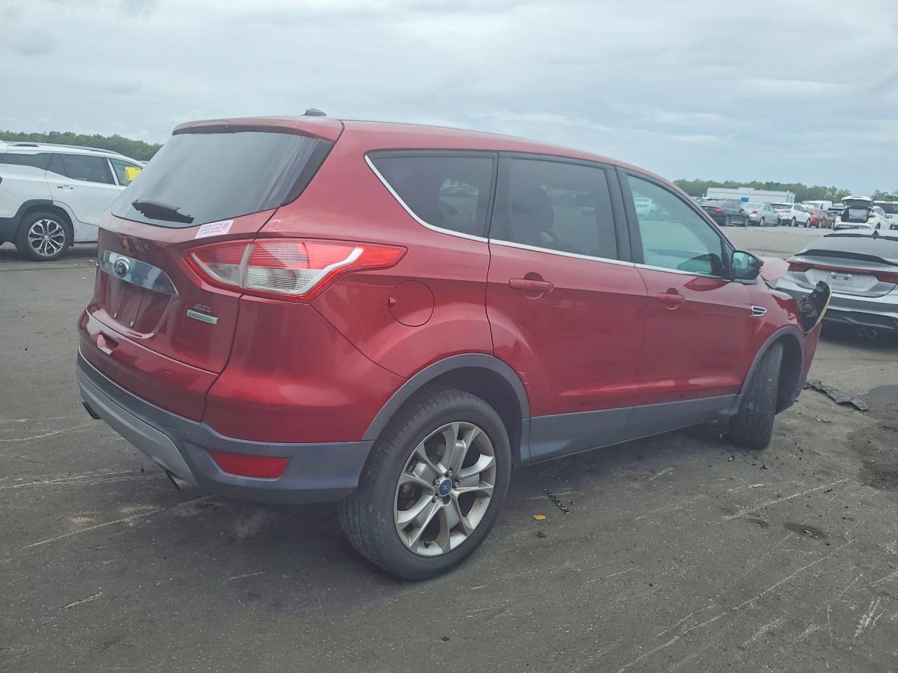 2013 Ford Escape Sel Red vin: 1FMCU0HX1DUA74993