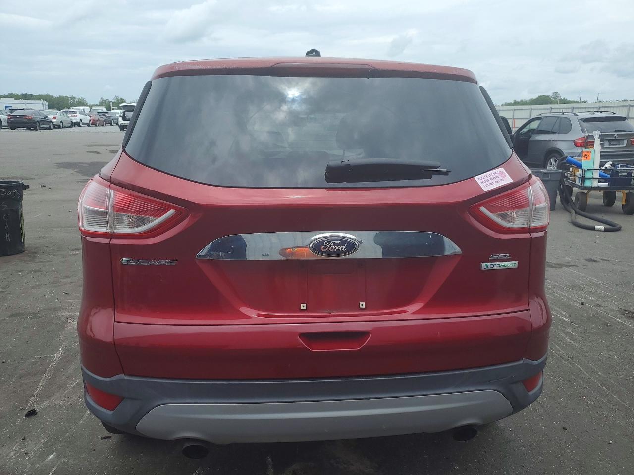 2013 Ford Escape Sel Red vin: 1FMCU0HX1DUA74993