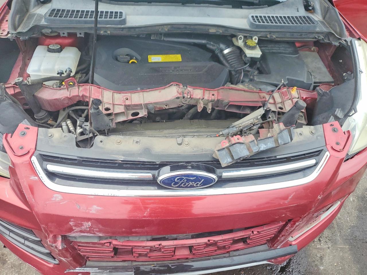 2013 Ford Escape Sel Red vin: 1FMCU0HX1DUA74993