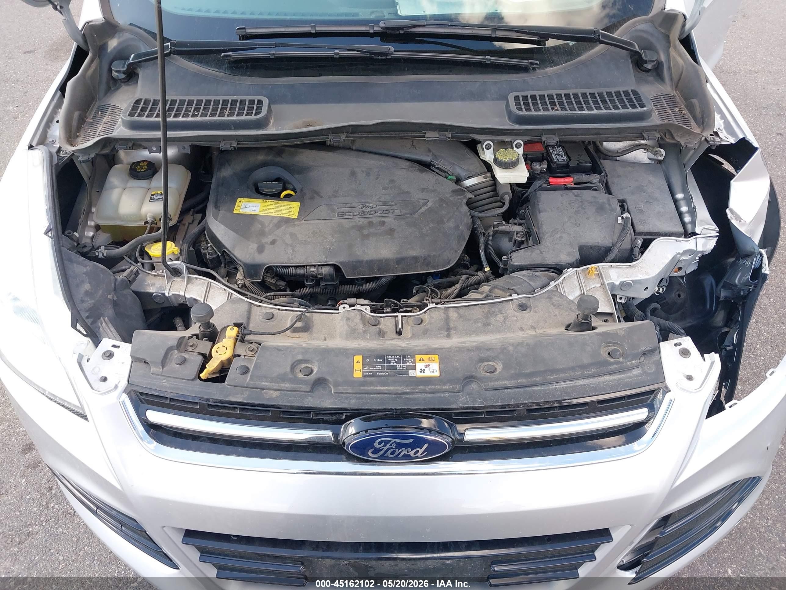 2013 Ford Escape Sel Серебряный vin: 1FMCU0HX1DUB08527