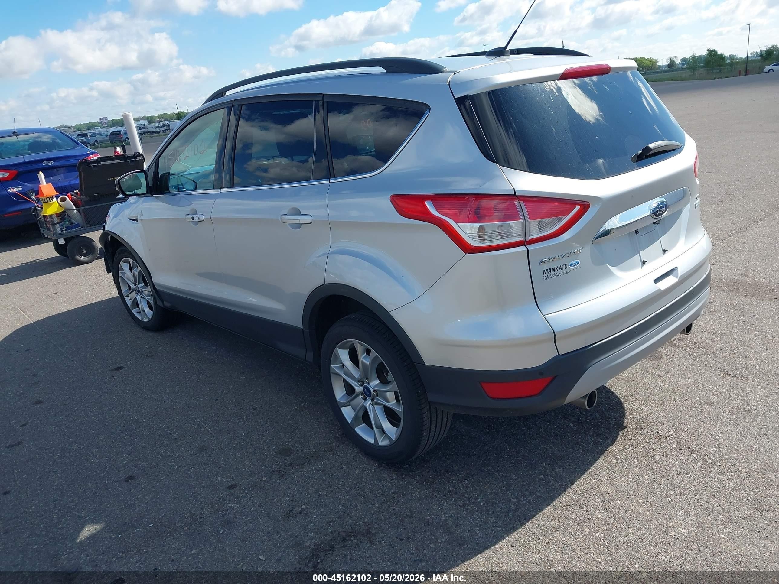 2013 Ford Escape Sel Серебряный vin: 1FMCU0HX1DUB08527