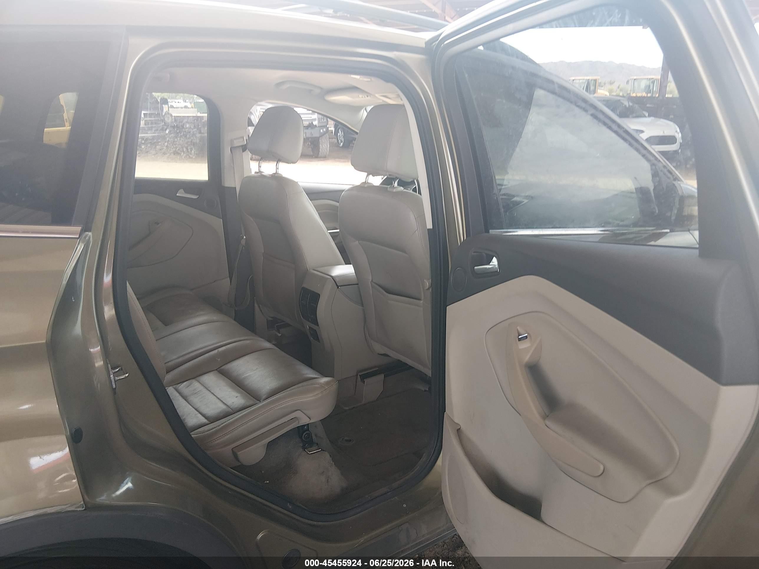 2013 Ford Escape Sel Зеленый vin: 1FMCU0HX1DUB55752