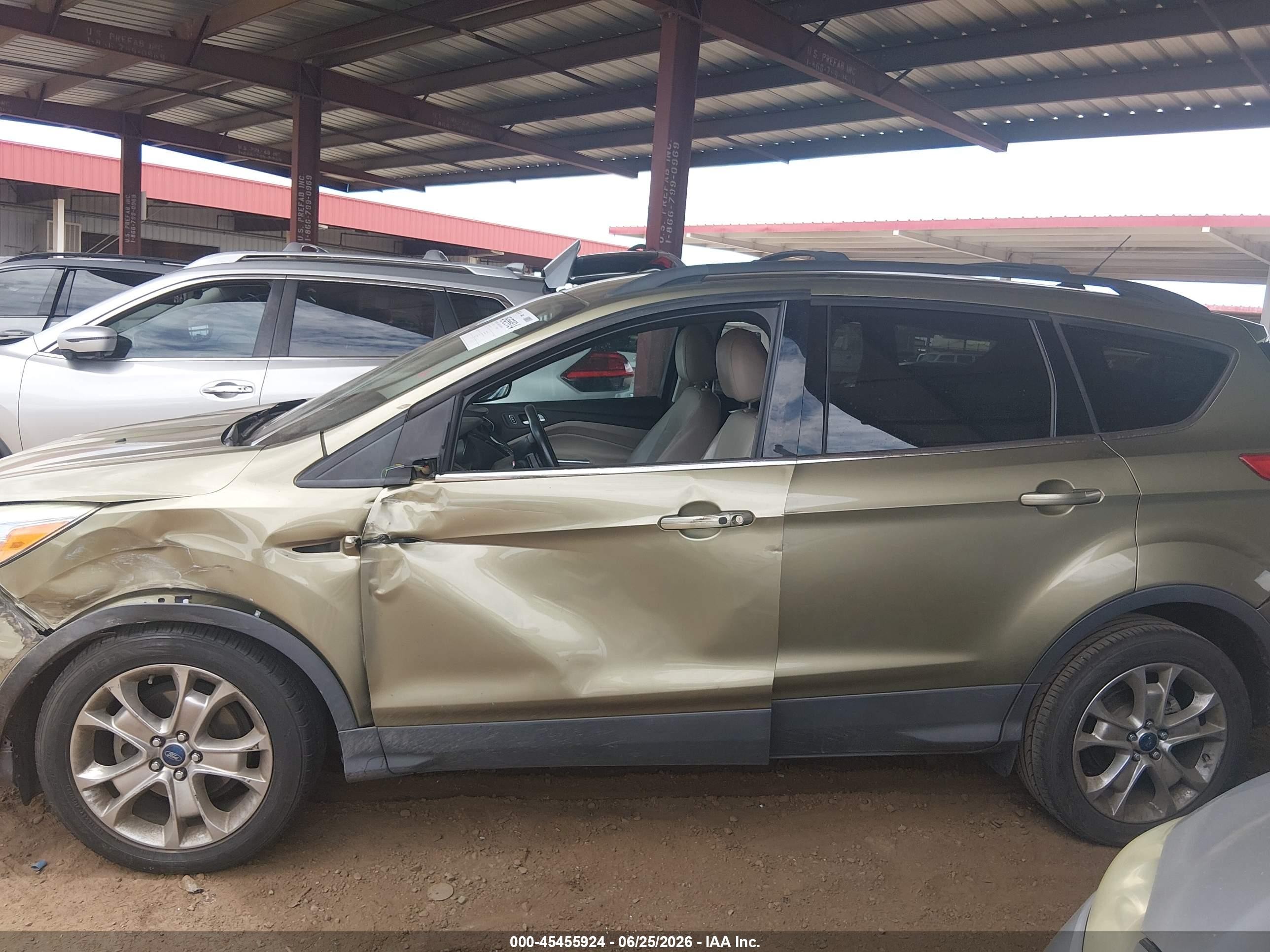 2013 Ford Escape Sel Зеленый vin: 1FMCU0HX1DUB55752