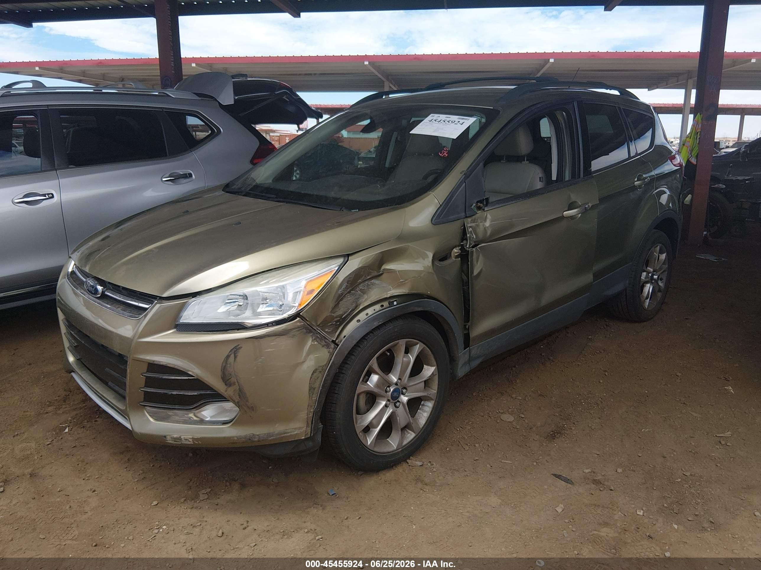 2013 Ford Escape Sel Зеленый vin: 1FMCU0HX1DUB55752