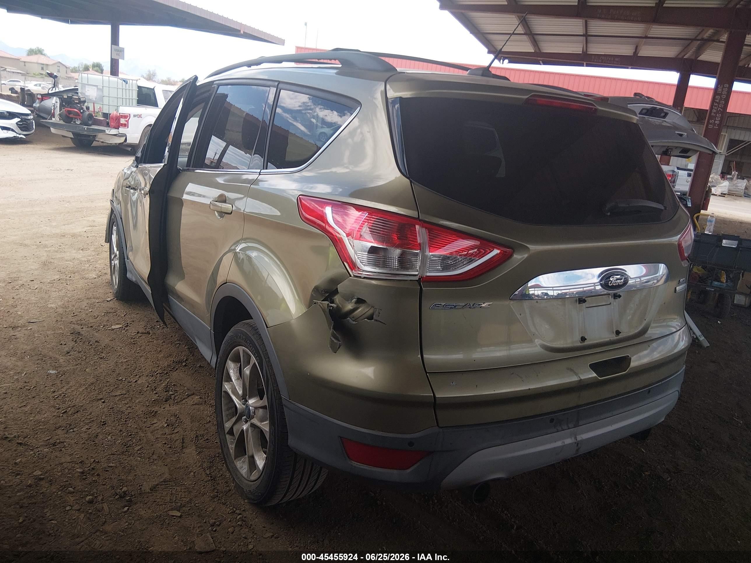 2013 Ford Escape Sel Зеленый vin: 1FMCU0HX1DUB55752