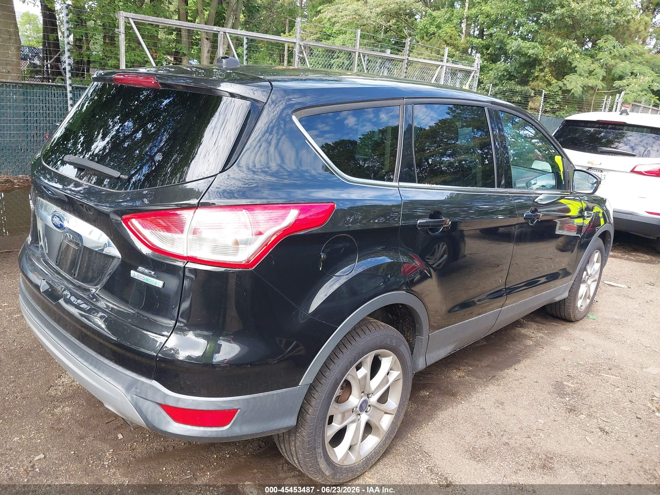 2013 Ford Escape Sel Black vin: 1FMCU0HX1DUD63078