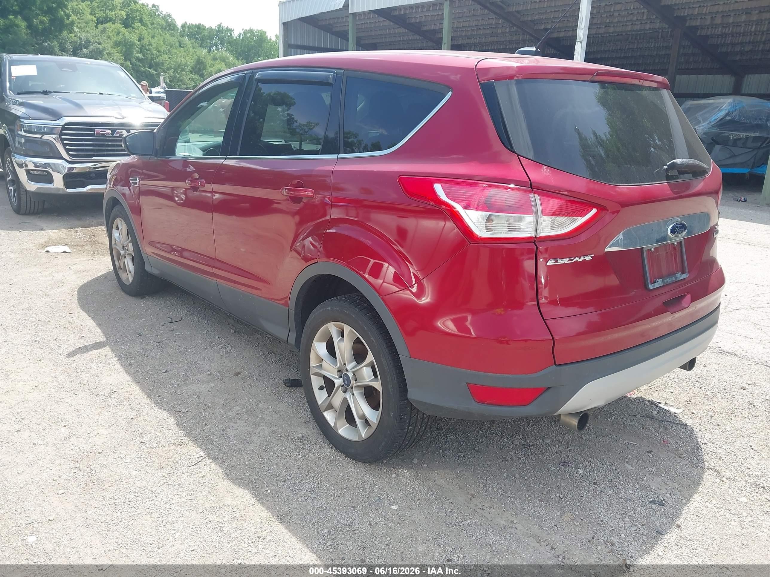 2013 Ford Escape Sel Красный vin: 1FMCU0HX2DUA55188