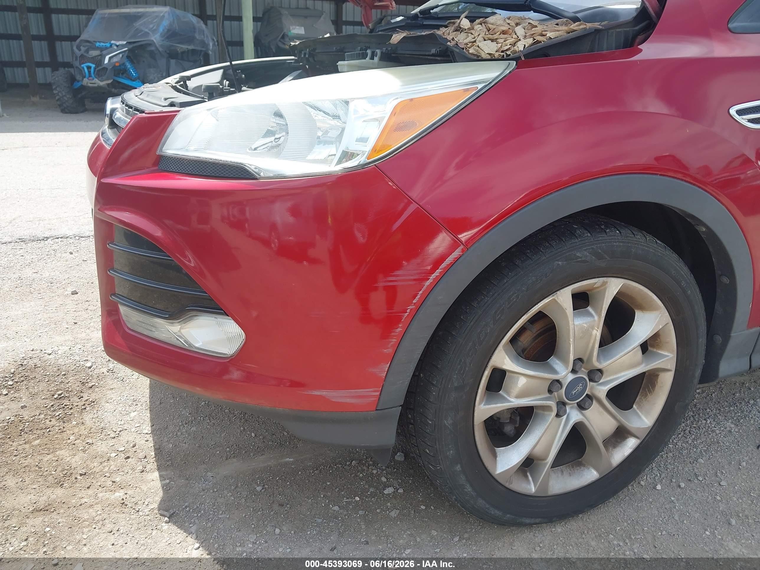 2013 Ford Escape Sel Красный vin: 1FMCU0HX2DUA55188