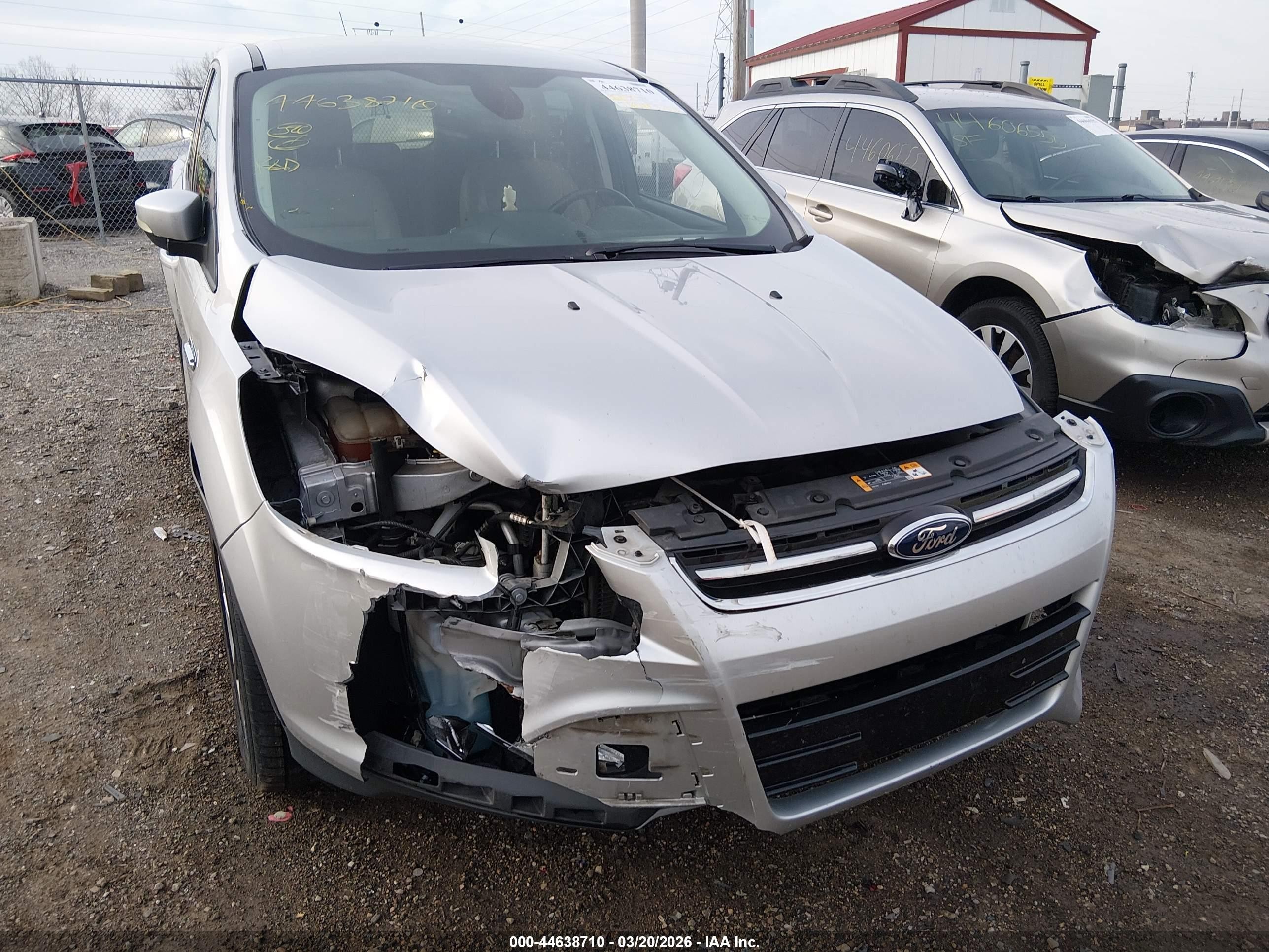 2013 Ford Escape Sel Silver vin: 1FMCU0HX2DUB20380