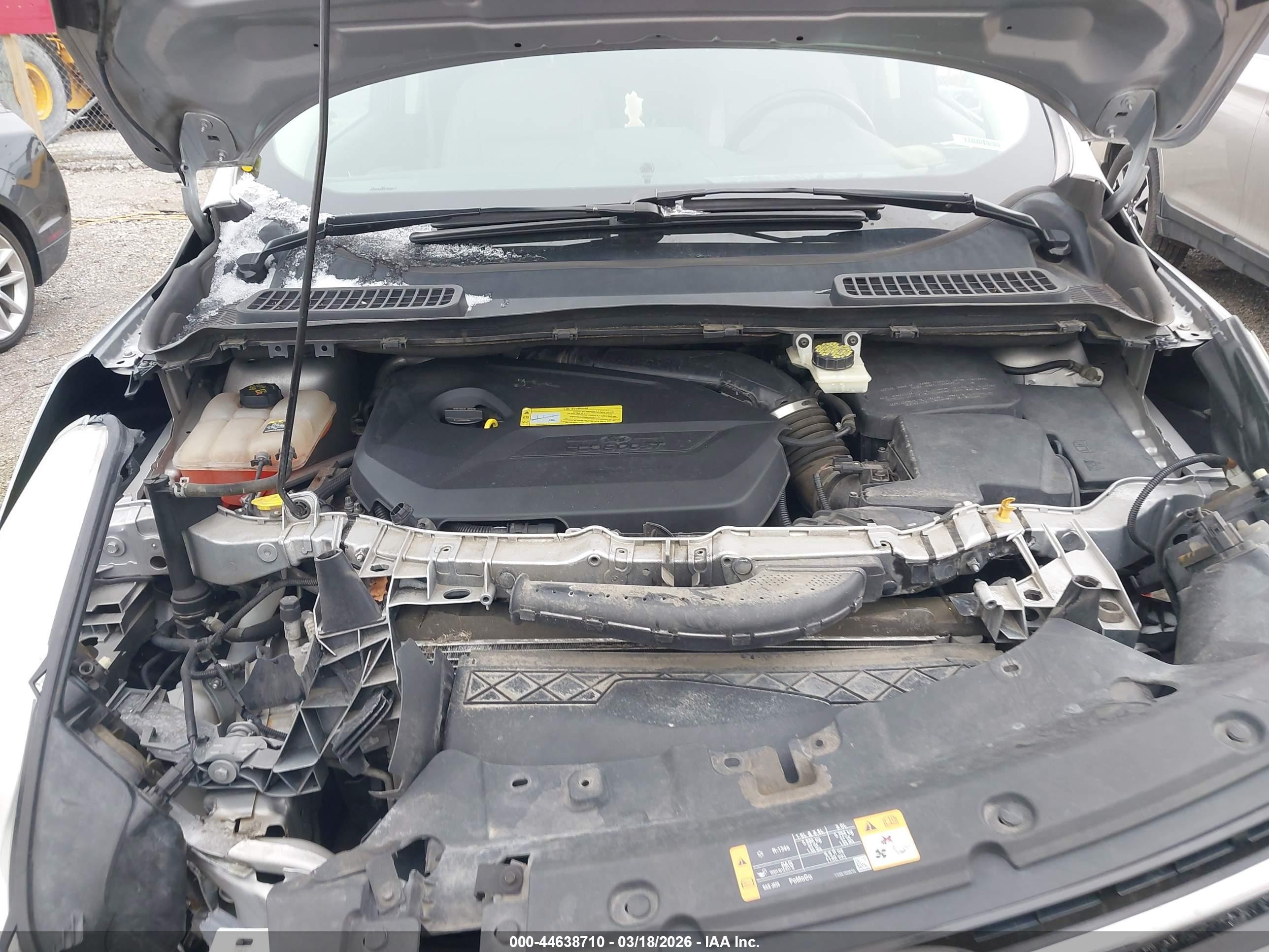 2013 Ford Escape Sel Silver vin: 1FMCU0HX2DUB20380