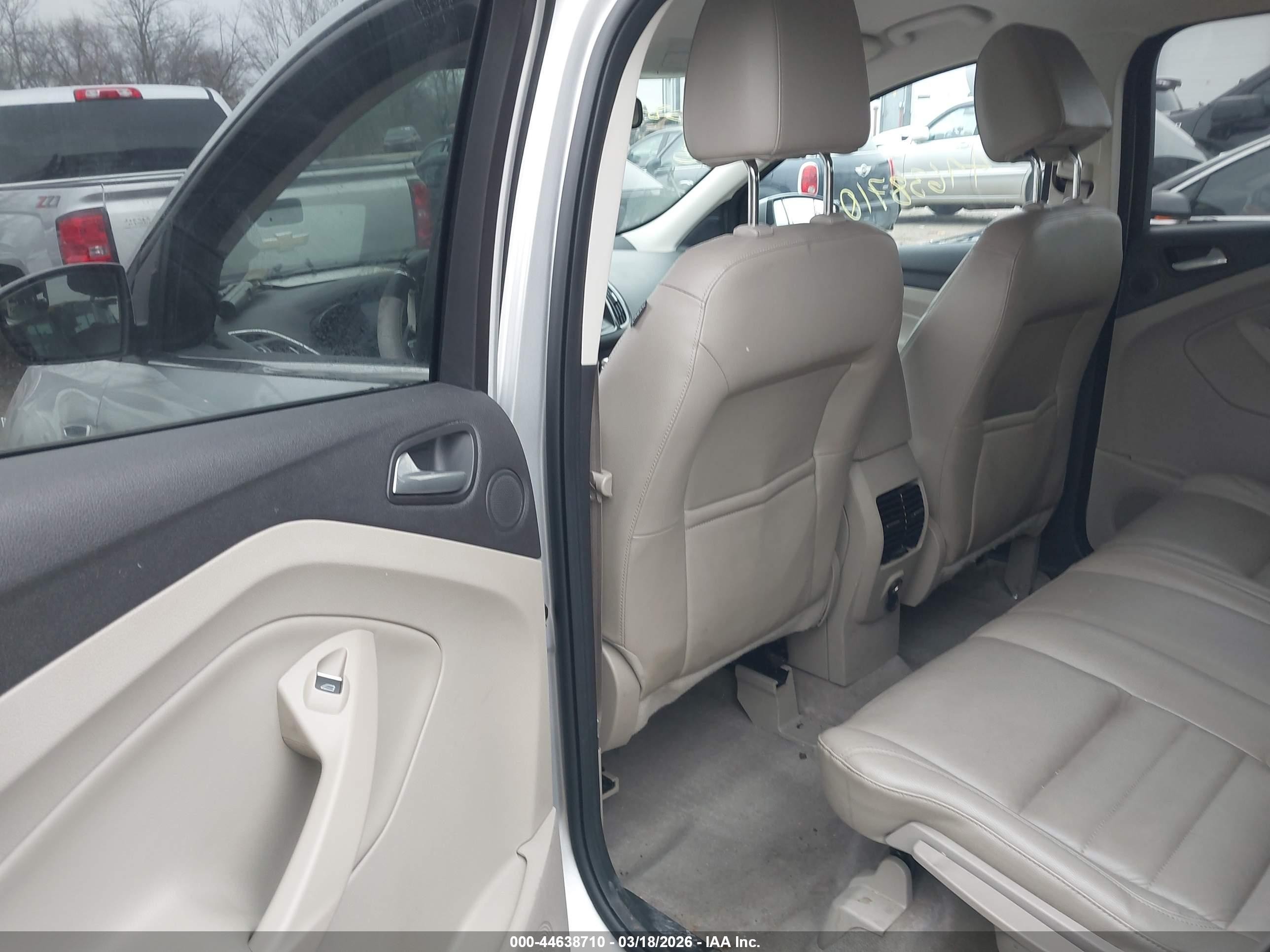 2013 Ford Escape Sel Silver vin: 1FMCU0HX2DUB20380