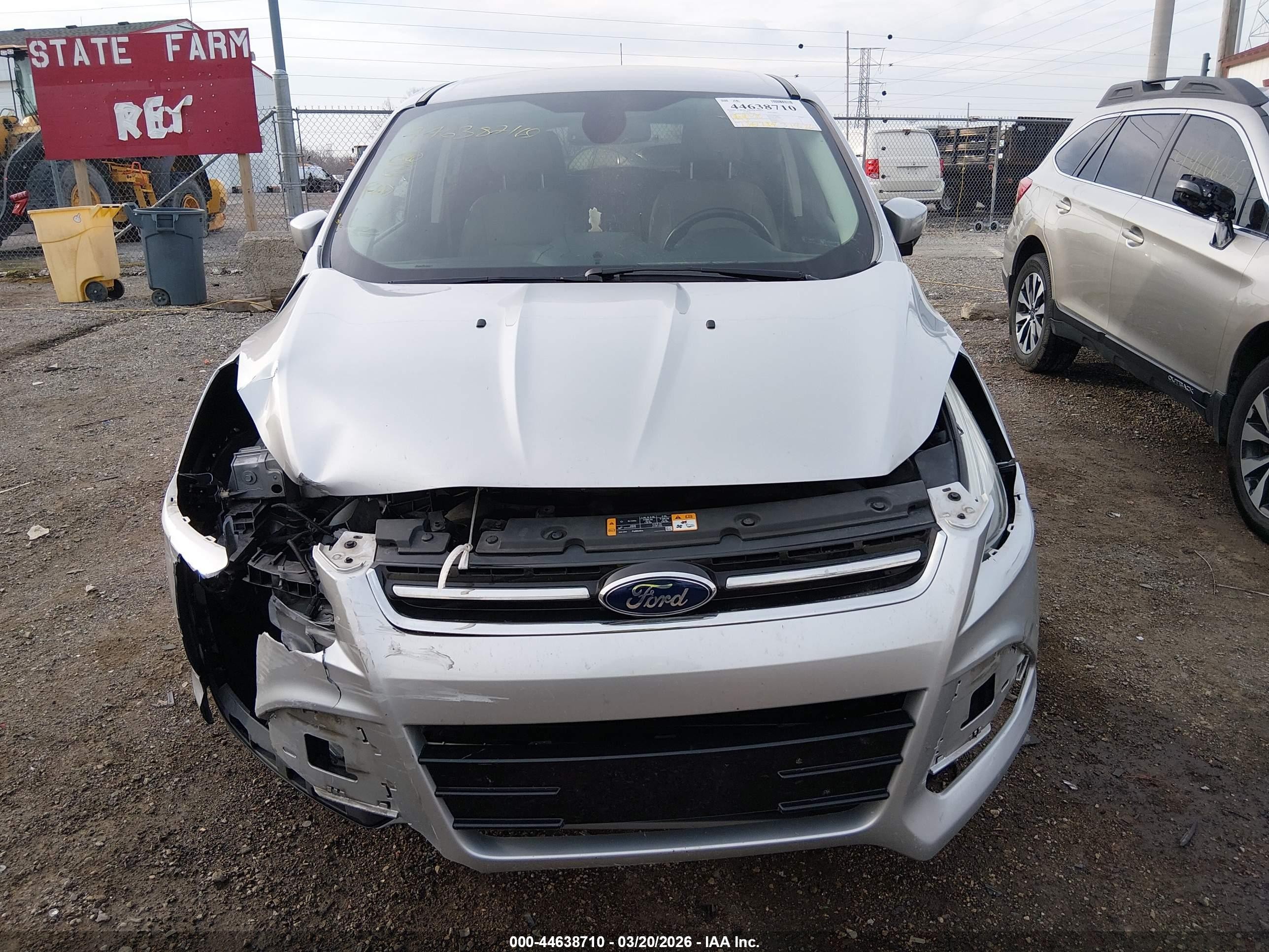 2013 Ford Escape Sel Silver vin: 1FMCU0HX2DUB20380