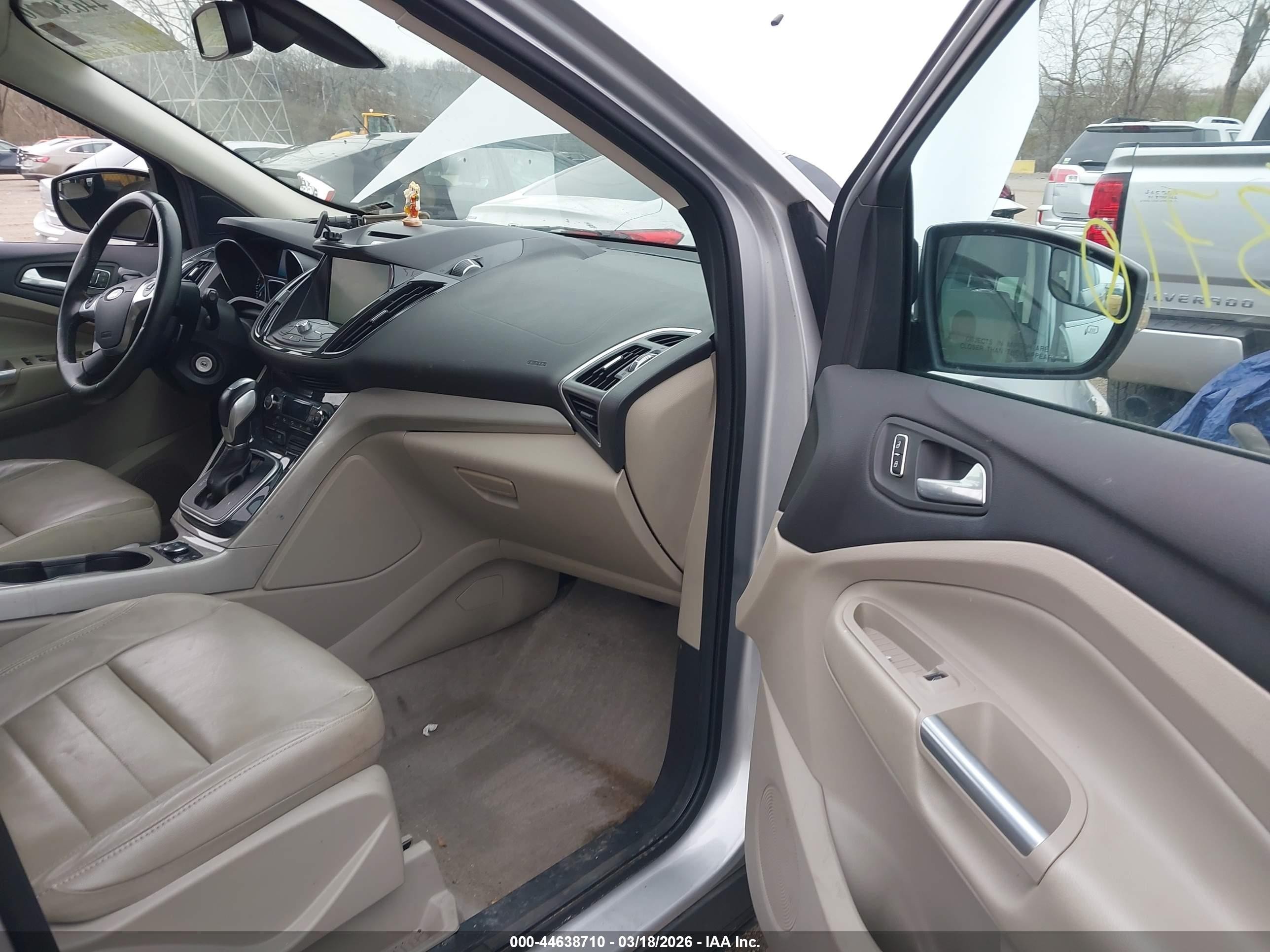 2013 Ford Escape Sel Silver vin: 1FMCU0HX2DUB20380