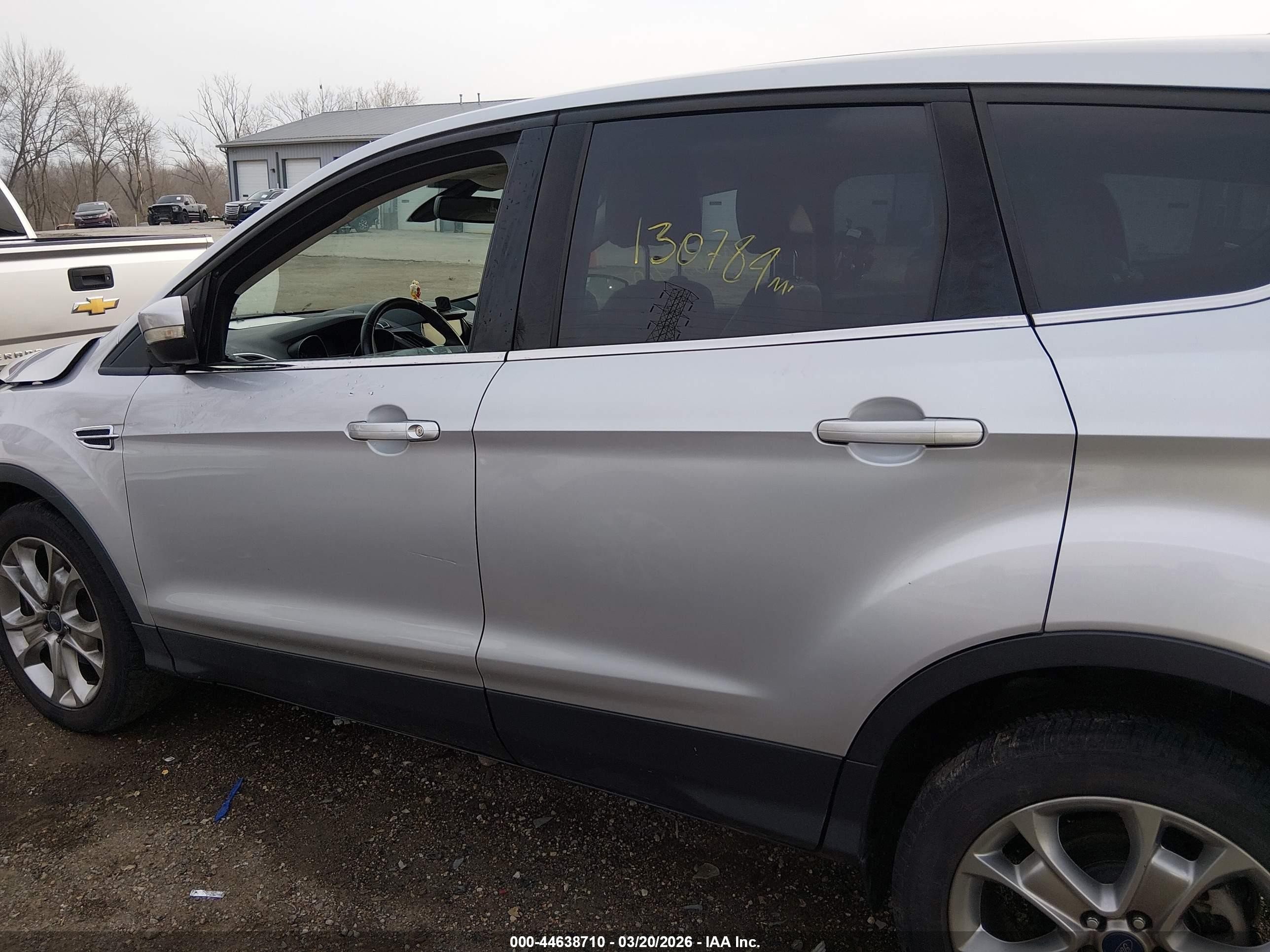 2013 Ford Escape Sel Silver vin: 1FMCU0HX2DUB20380