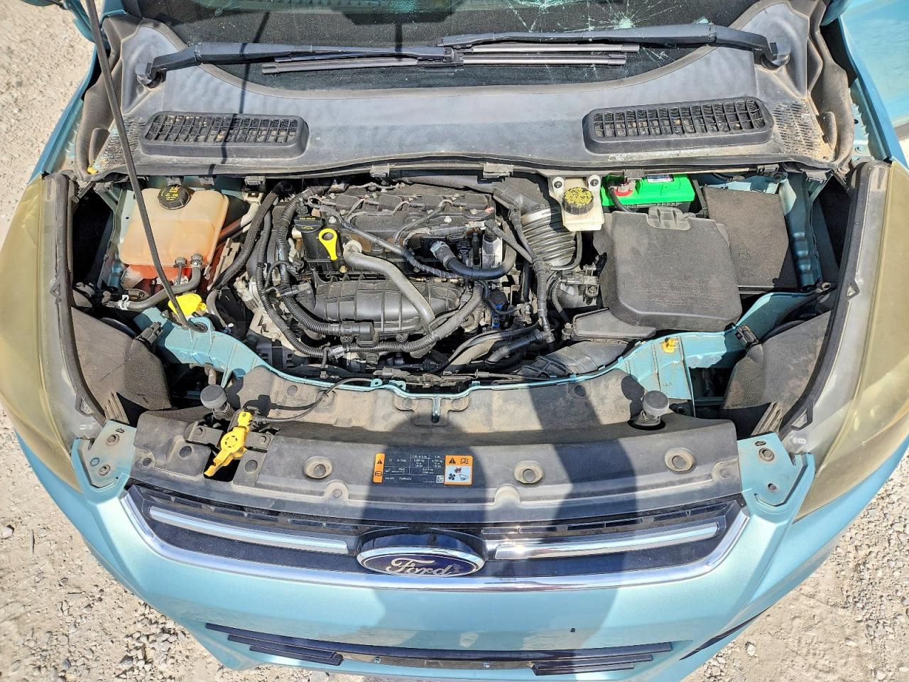 2013 Ford Escape Sel Turquoise vin: 1FMCU0HX2DUC10337