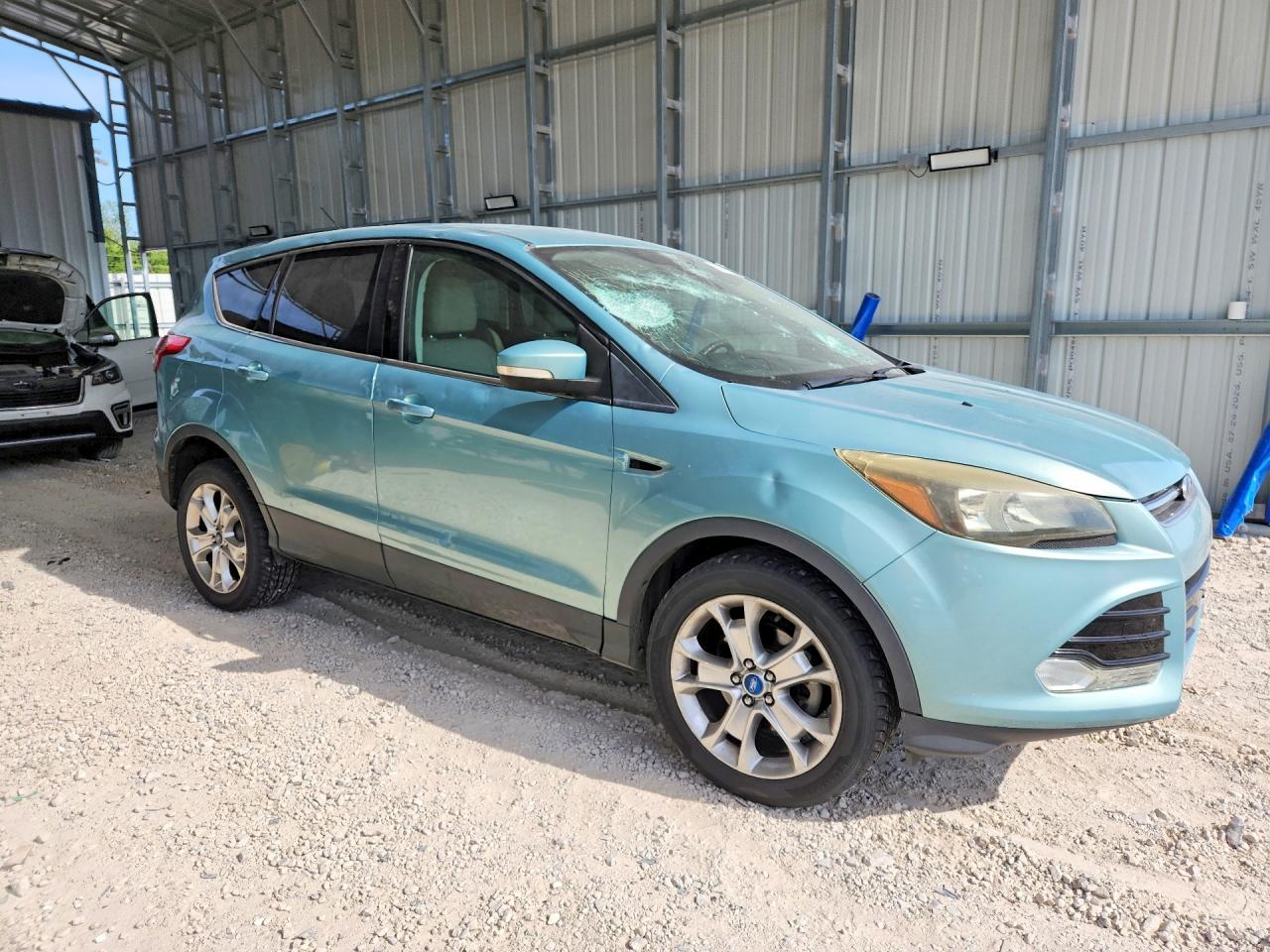 2013 Ford Escape Sel Turquoise vin: 1FMCU0HX2DUC10337