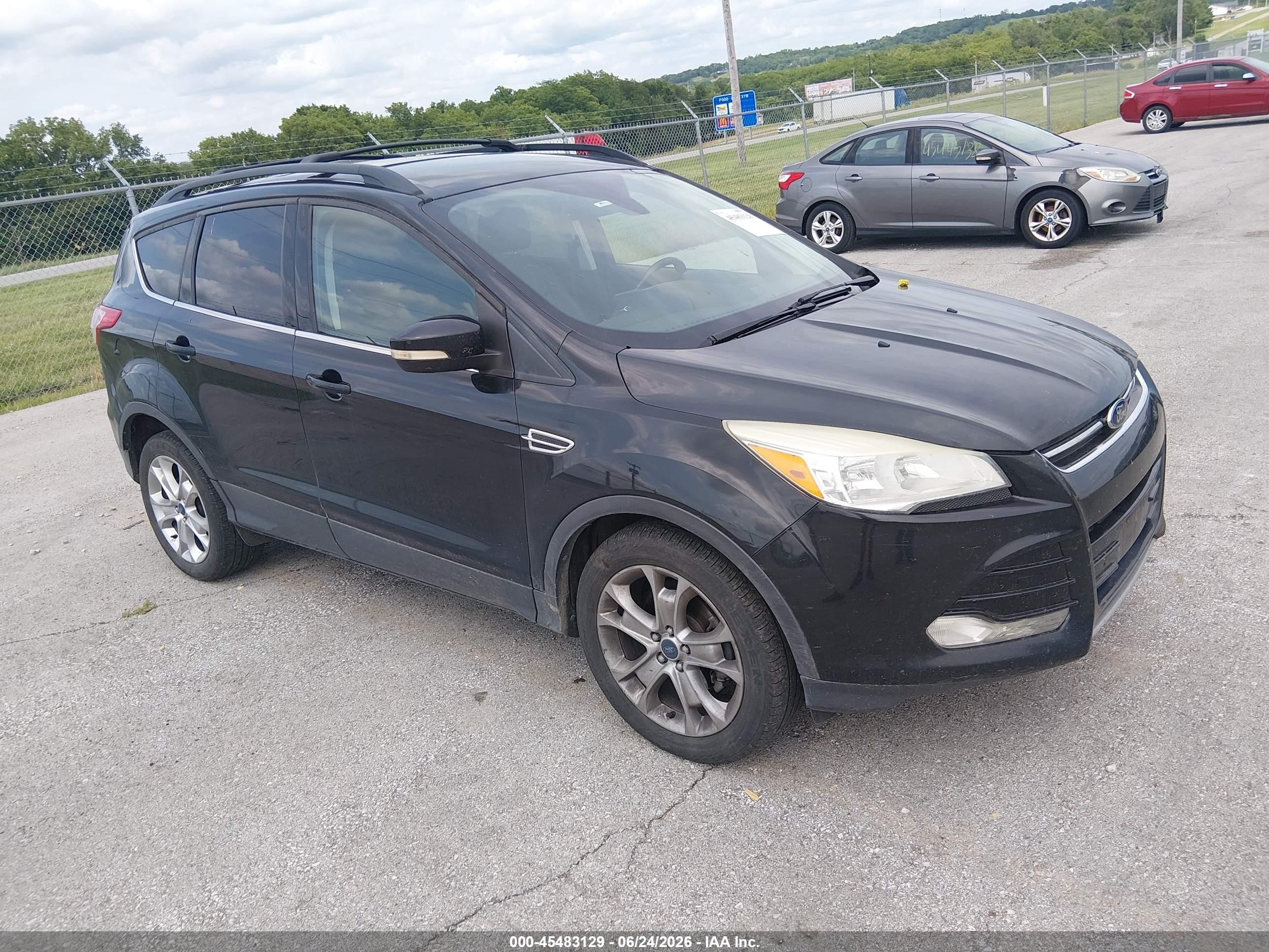 2013 Ford Escape Sel Black vin: 1FMCU0HX2DUC53608