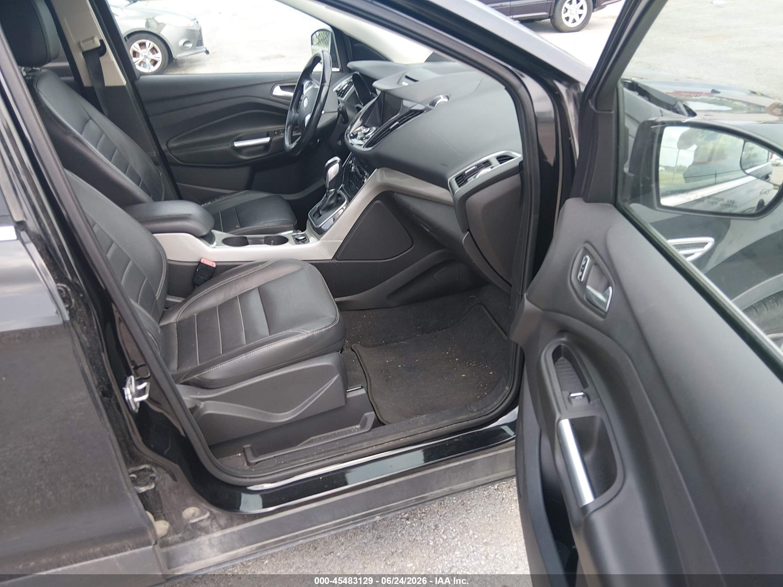 2013 Ford Escape Sel Black vin: 1FMCU0HX2DUC53608