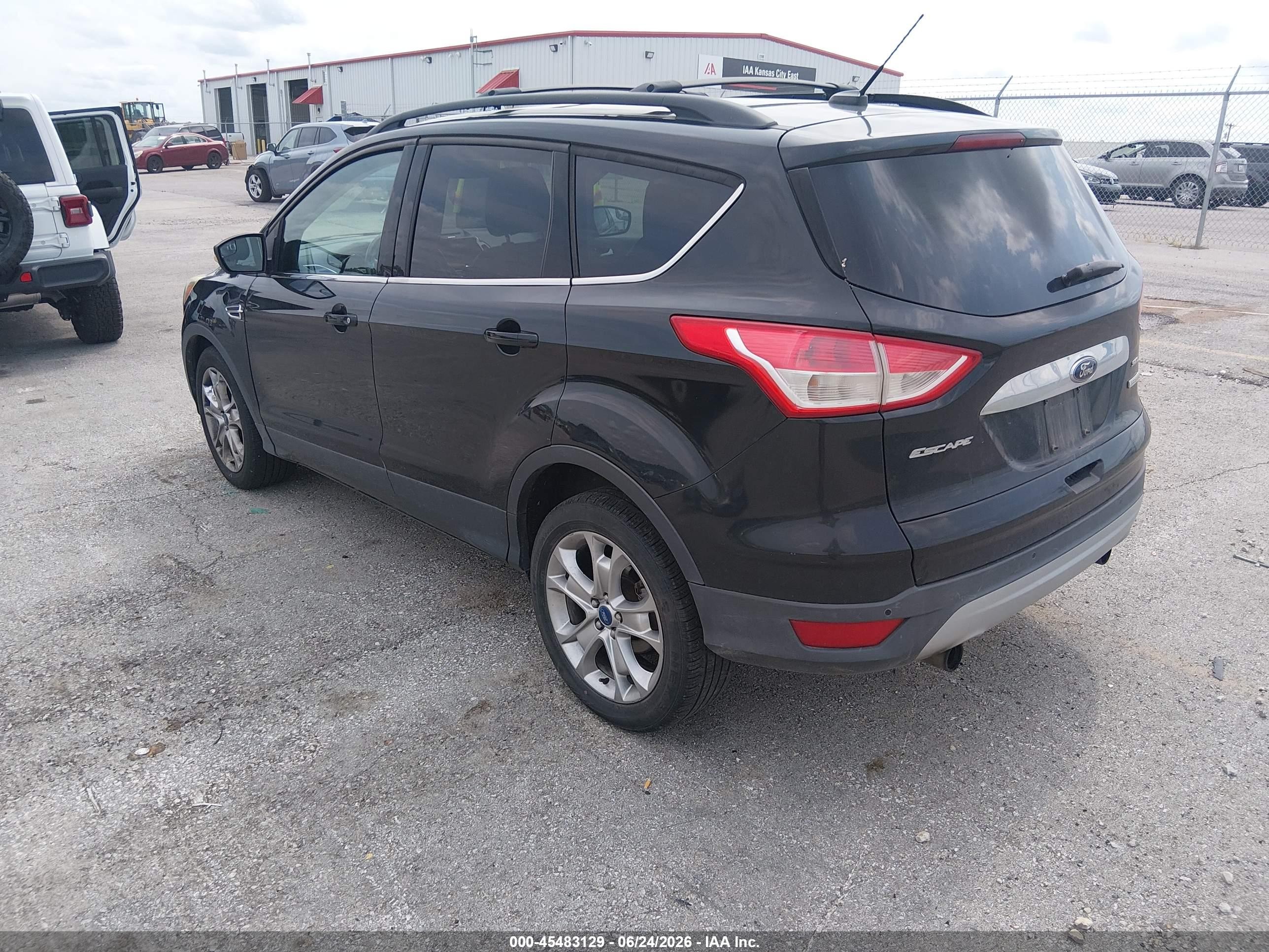 2013 Ford Escape Sel Black vin: 1FMCU0HX2DUC53608