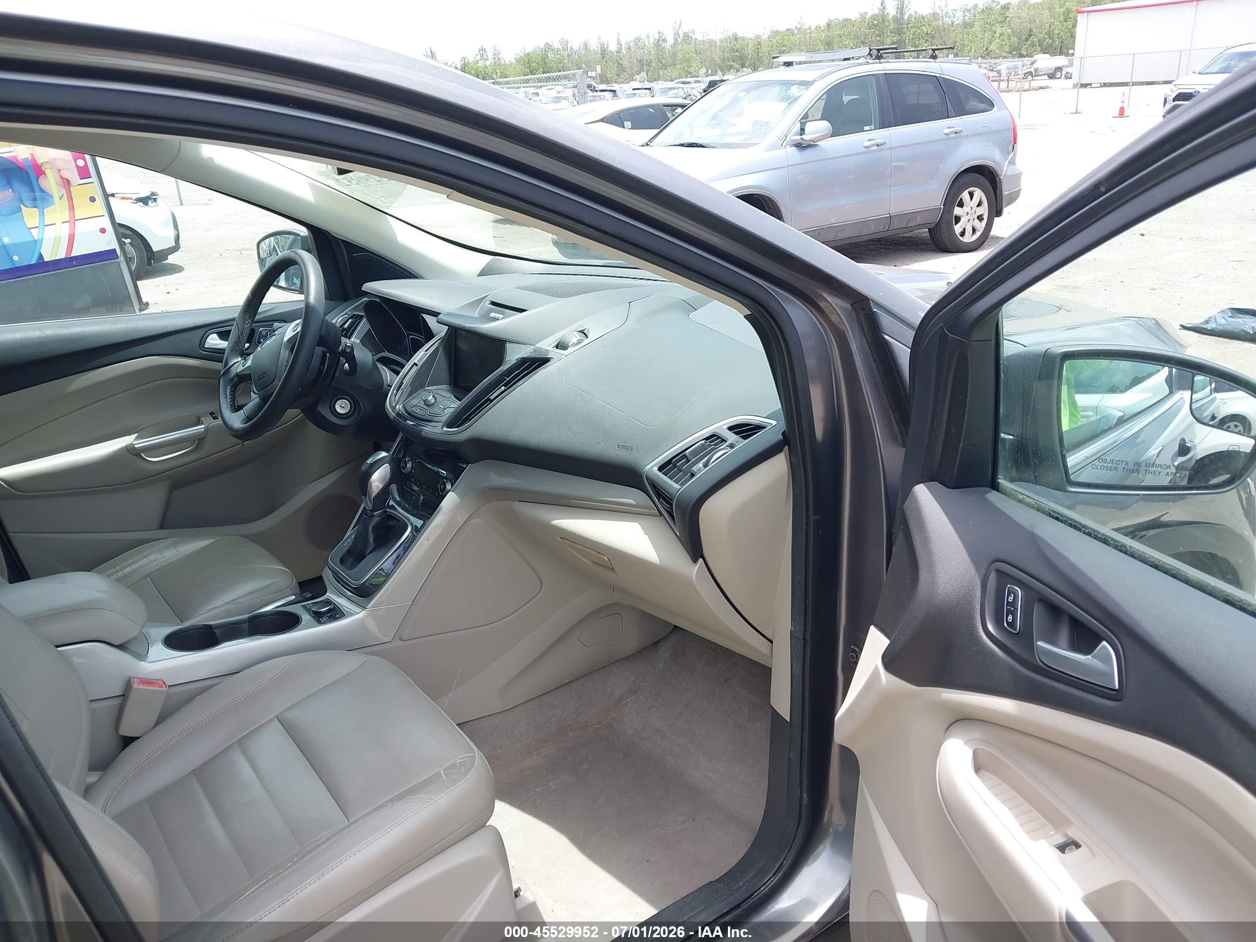 2013 Ford Escape Sel White vin: 1FMCU0HX2DUC55813