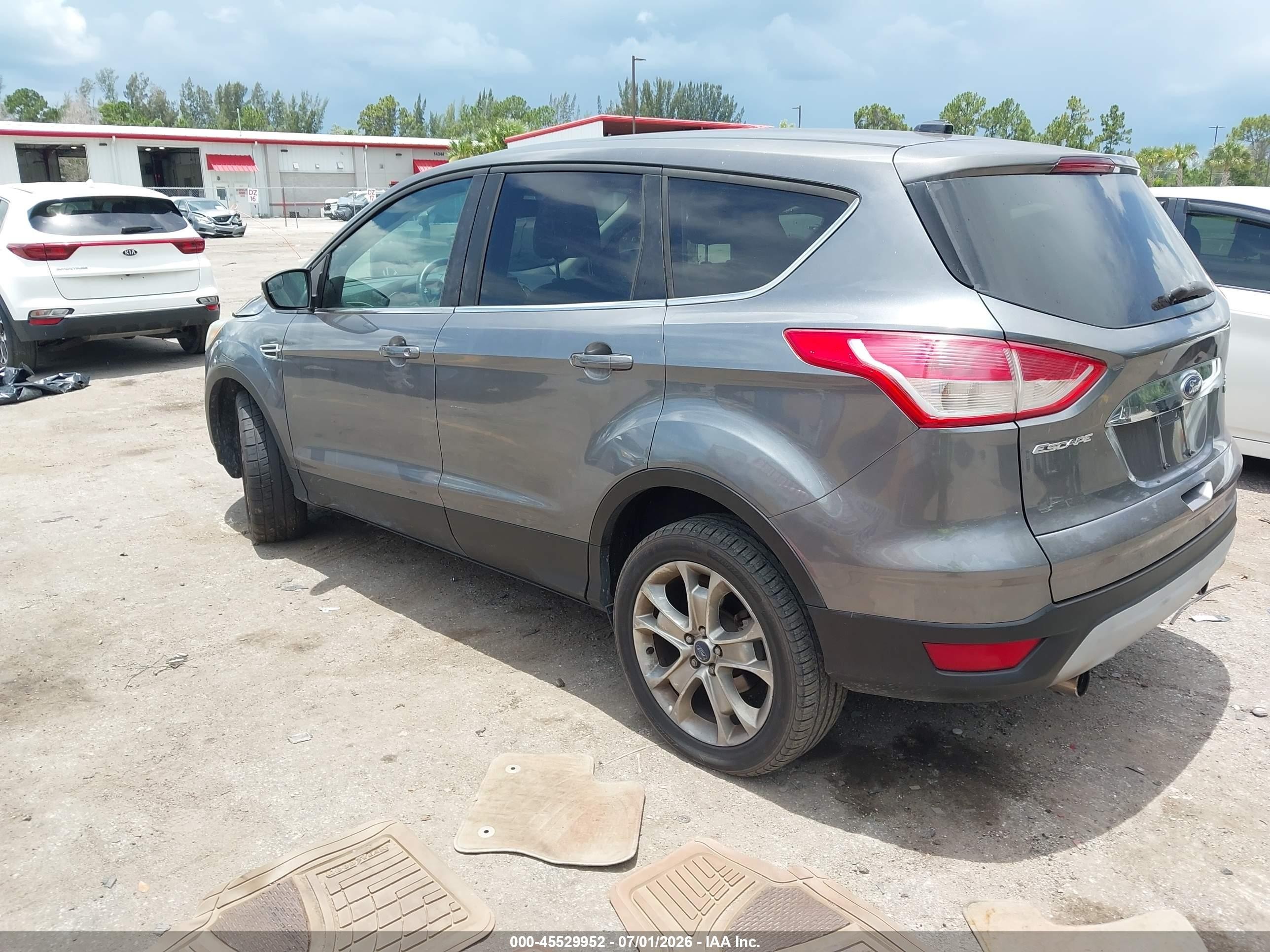 2013 Ford Escape Sel White vin: 1FMCU0HX2DUC55813