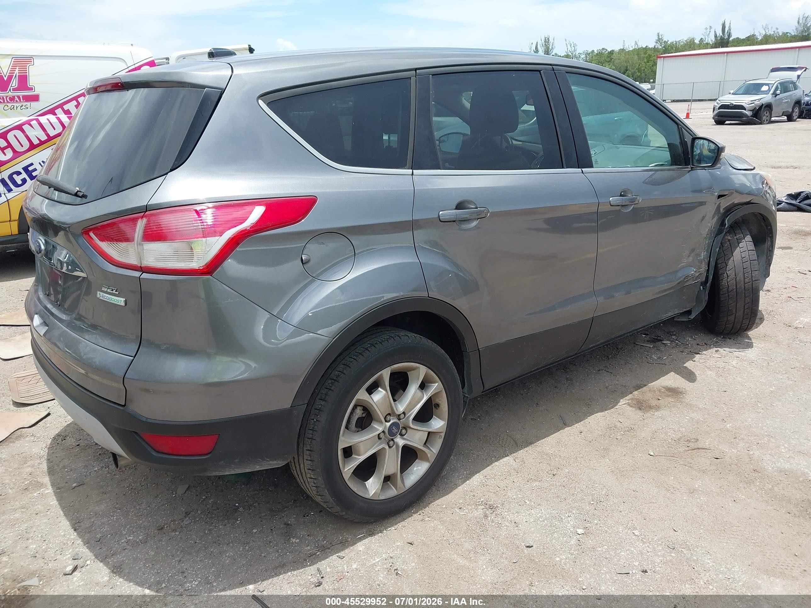 2013 Ford Escape Sel White vin: 1FMCU0HX2DUC55813