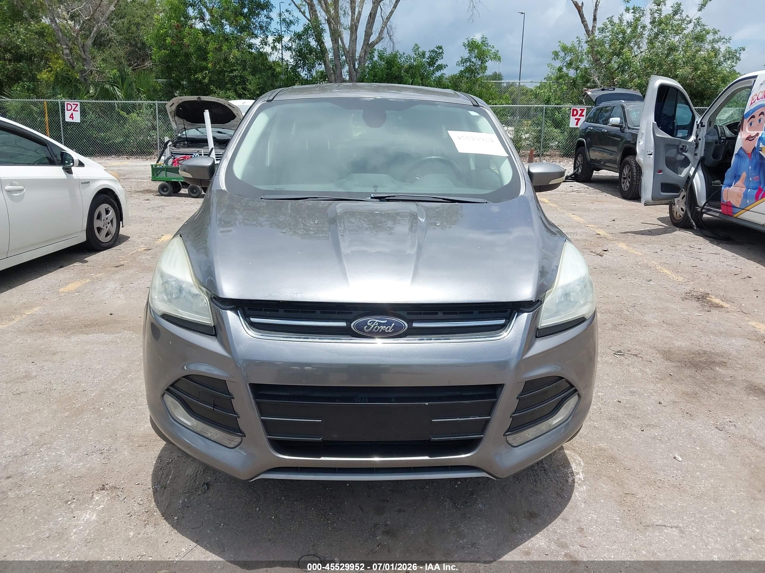 2013 Ford Escape Sel White vin: 1FMCU0HX2DUC55813