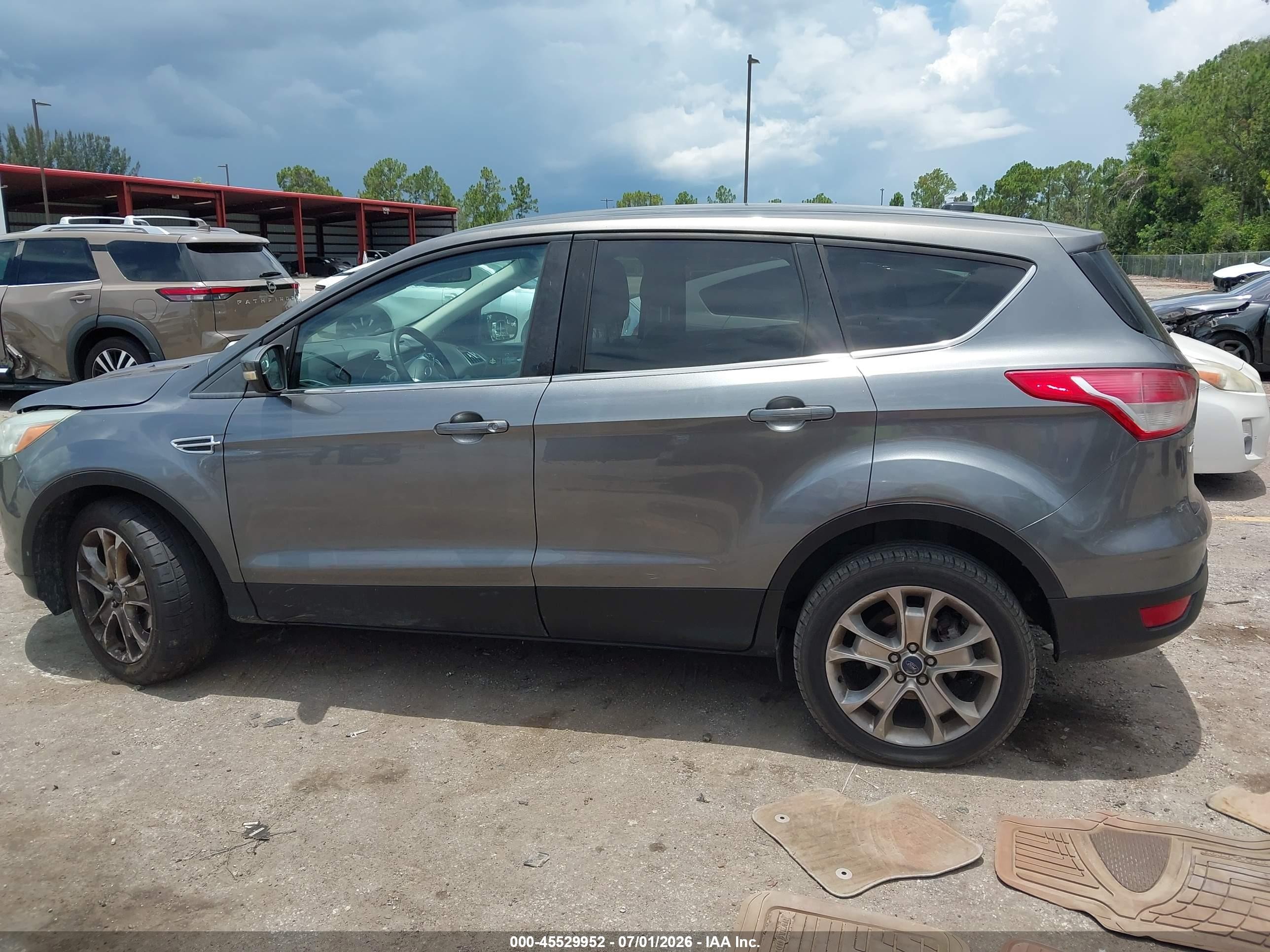 2013 Ford Escape Sel White vin: 1FMCU0HX2DUC55813