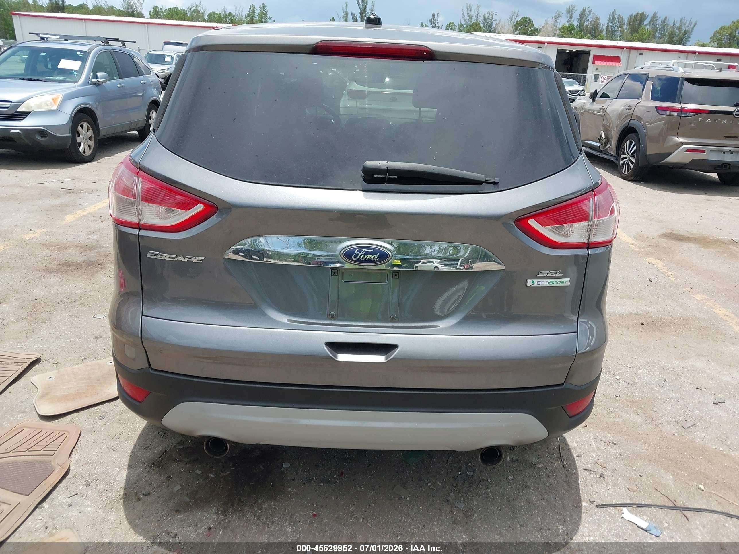 2013 Ford Escape Sel White vin: 1FMCU0HX2DUC55813