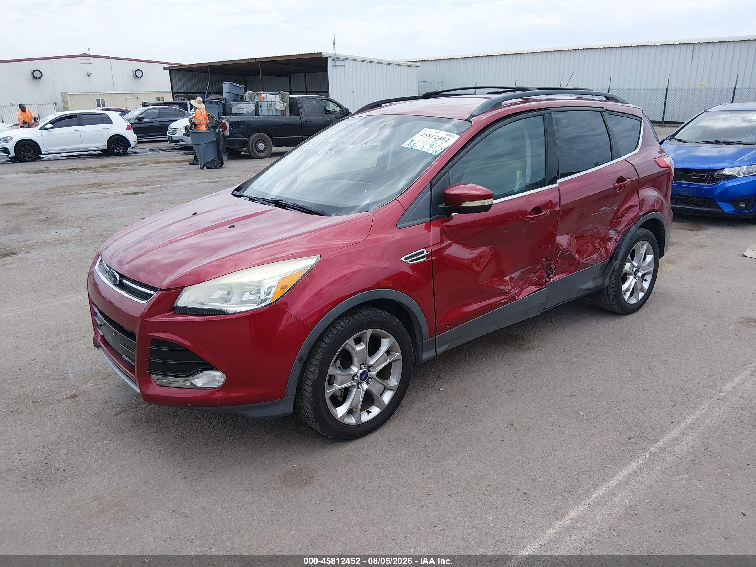 2013 Ford Escape Sel Burgundy vin: 1FMCU0HX2DUC62308