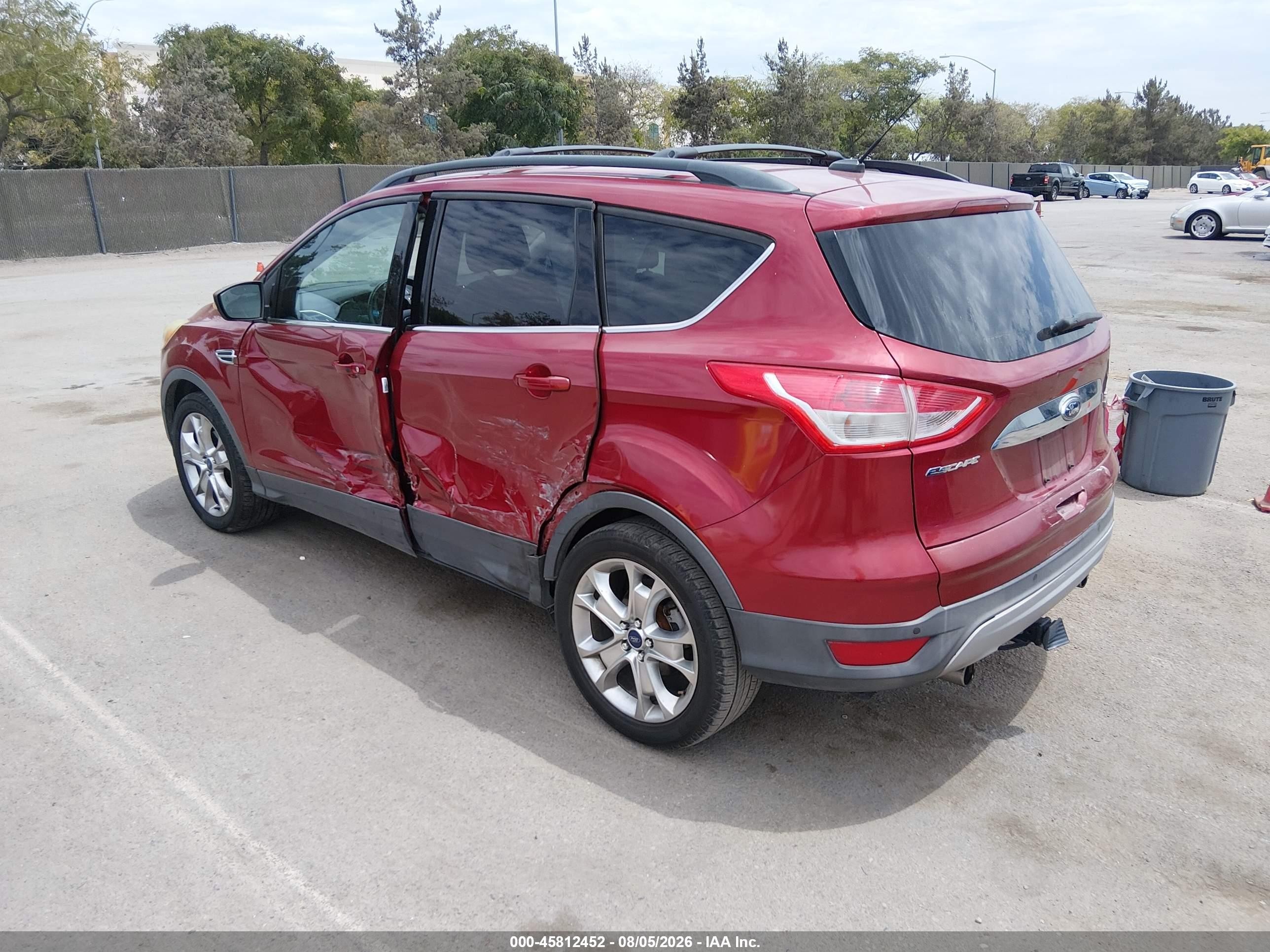 2013 Ford Escape Sel Burgundy vin: 1FMCU0HX2DUC62308