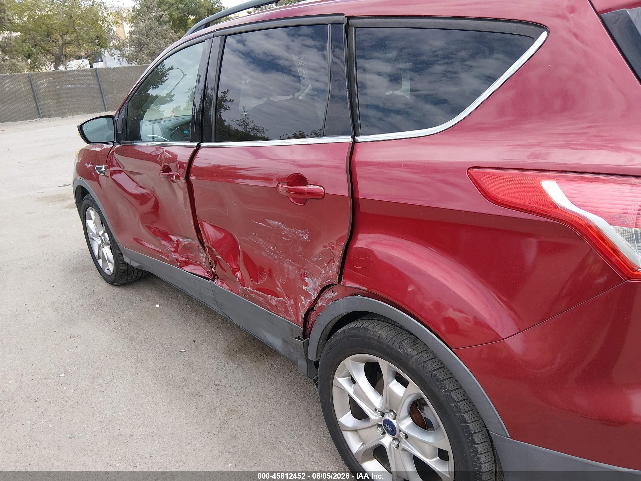 2013 Ford Escape Sel Burgundy vin: 1FMCU0HX2DUC62308