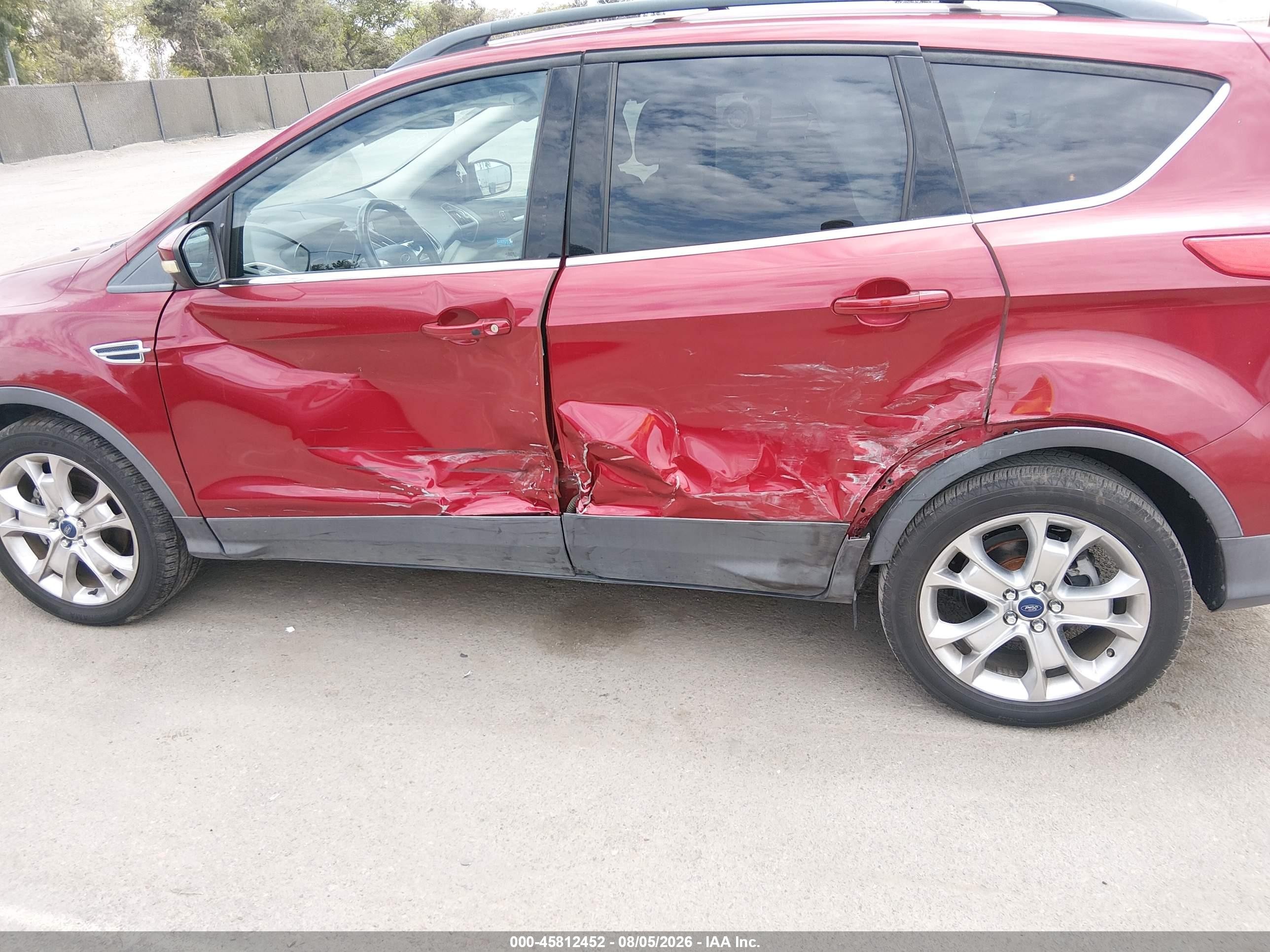 2013 Ford Escape Sel Burgundy vin: 1FMCU0HX2DUC62308
