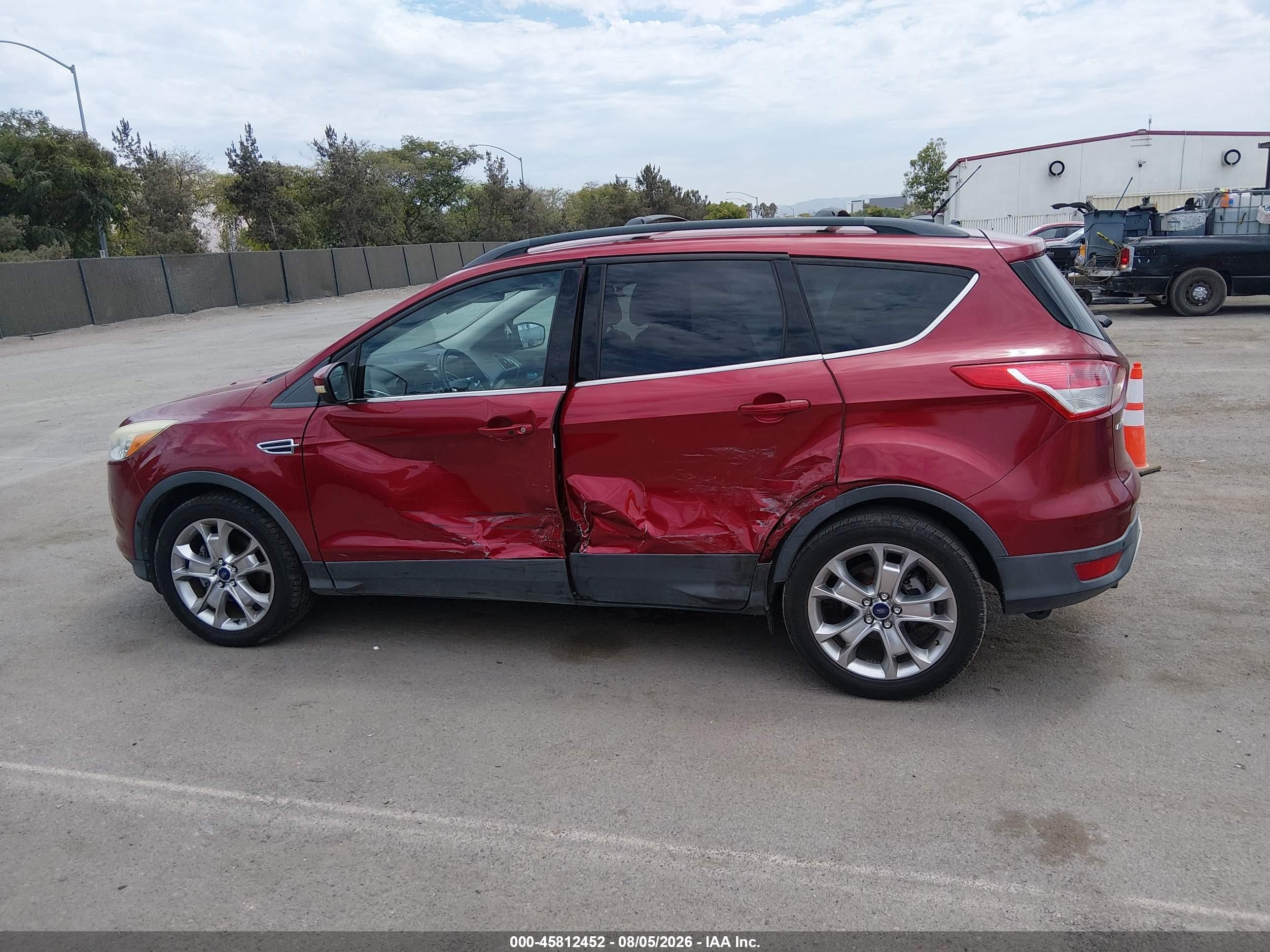 2013 Ford Escape Sel Burgundy vin: 1FMCU0HX2DUC62308