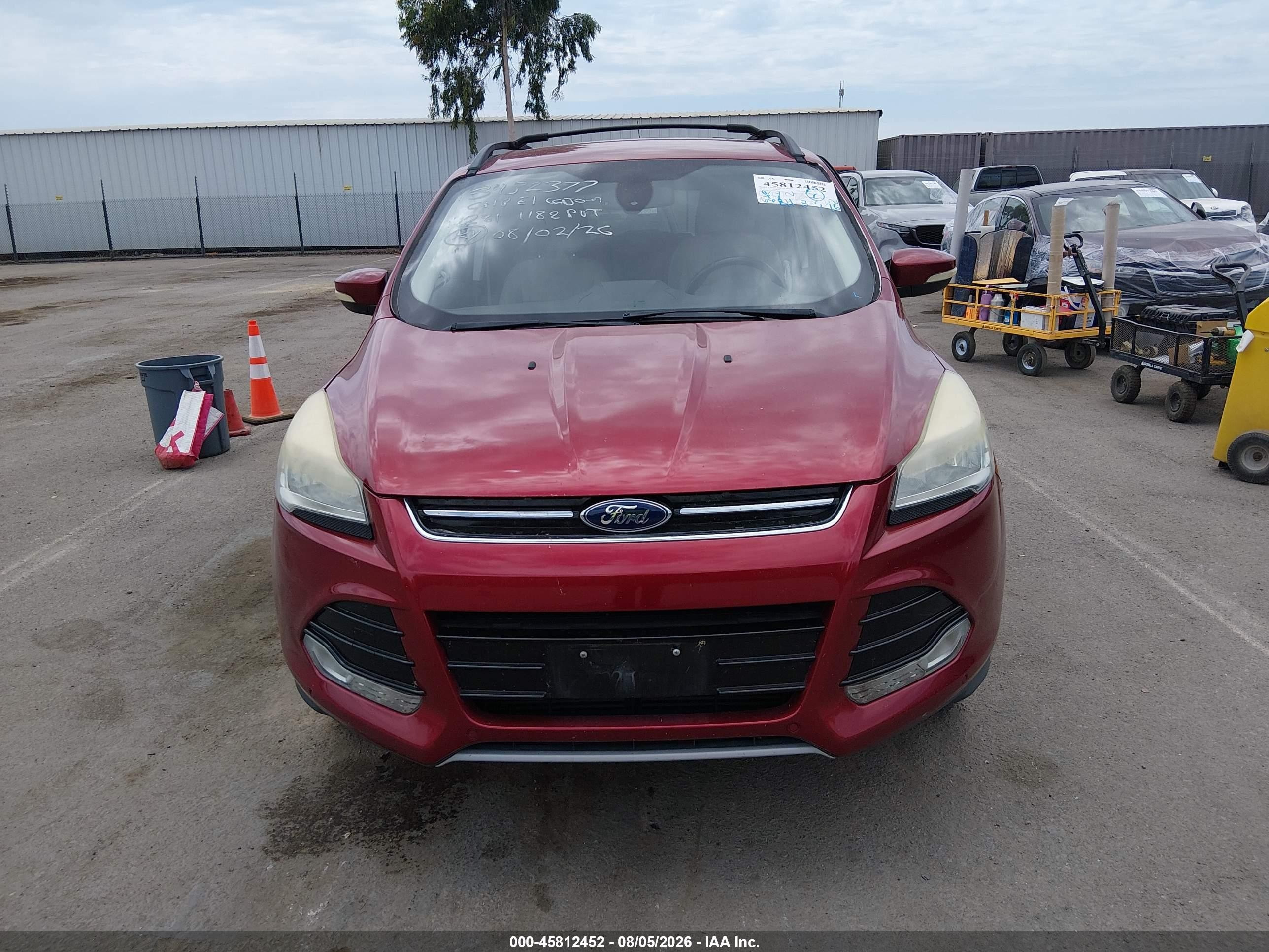 2013 Ford Escape Sel Burgundy vin: 1FMCU0HX2DUC62308