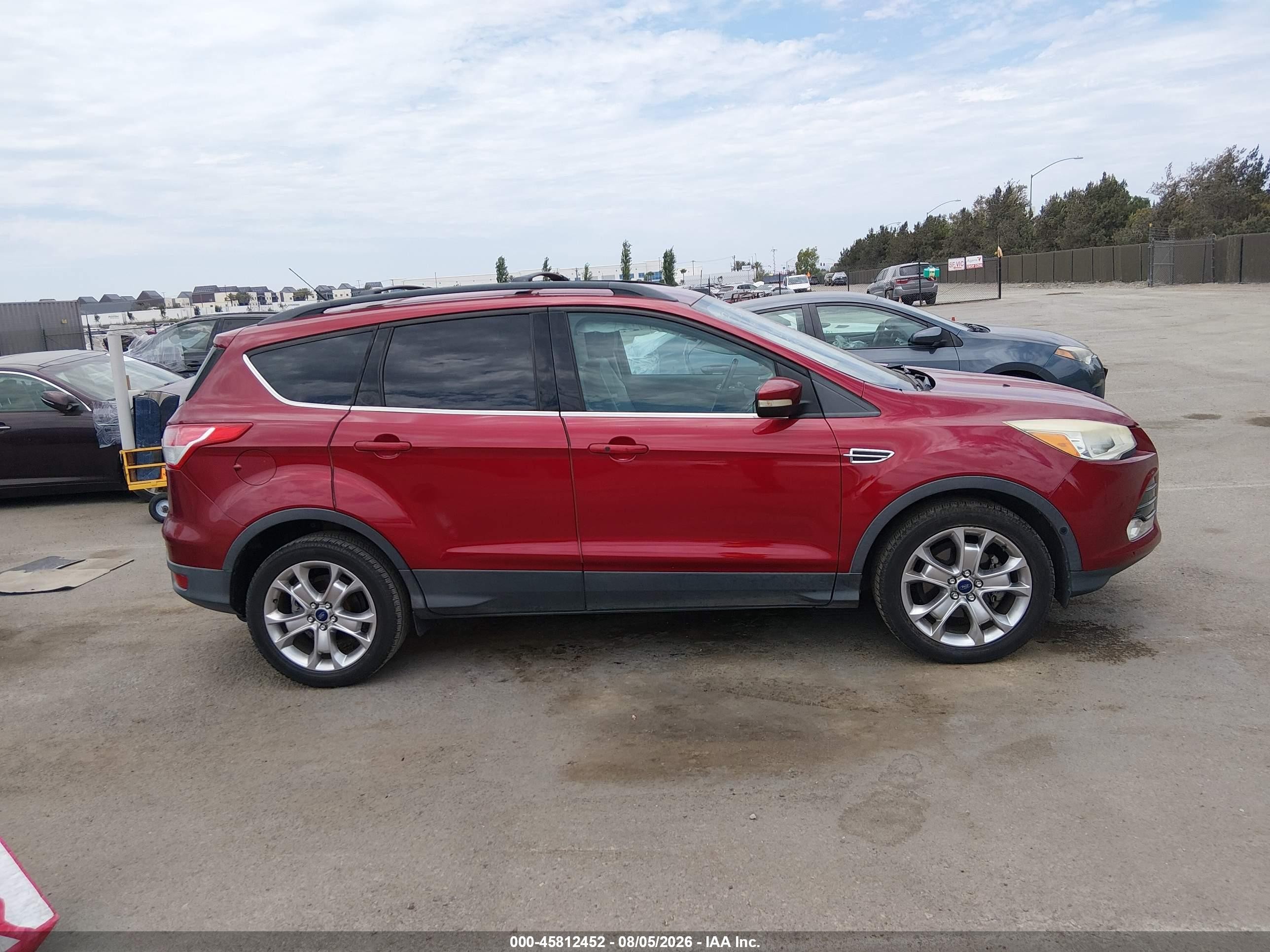 2013 Ford Escape Sel Burgundy vin: 1FMCU0HX2DUC62308